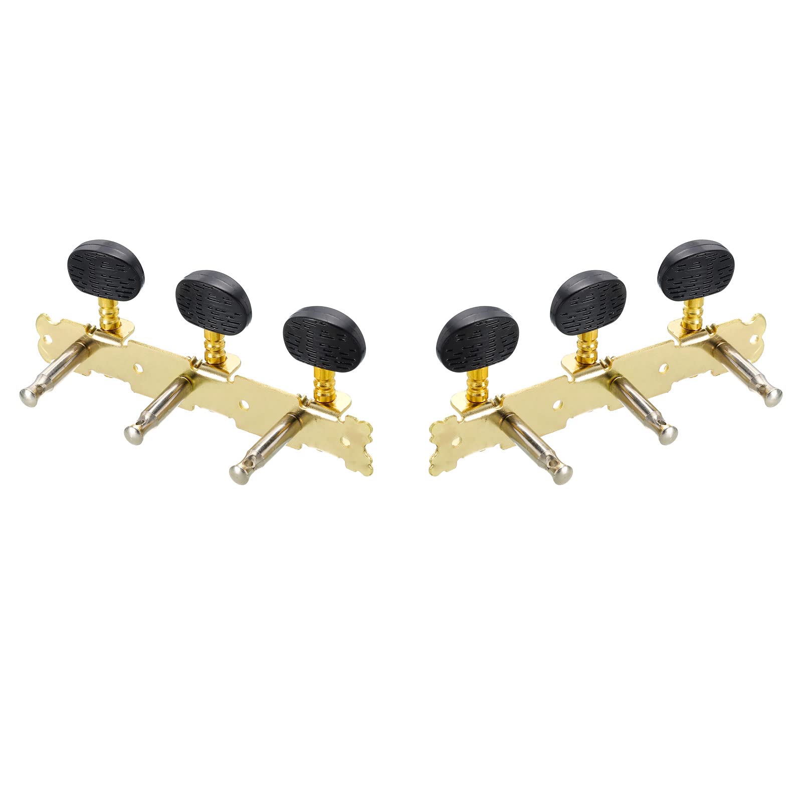 PATIKIL Classical Guitar String Tuning Pegs Chrome Plated Machine Heads Tuning Keys Tuners Single Hole for Classical Guitar 3L 3