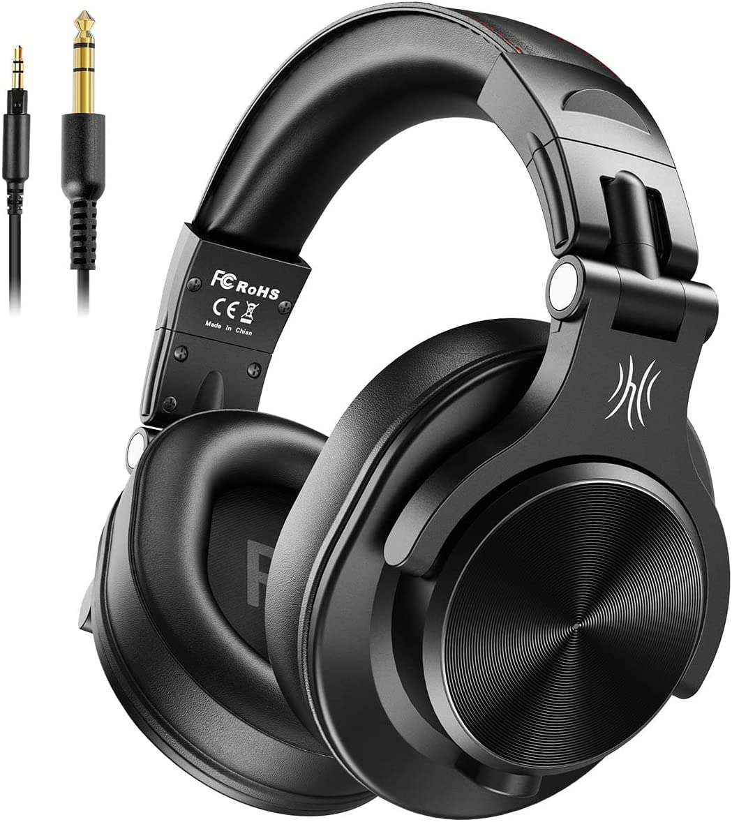 Oneodio A71 Hi-Res Studio Recording Headphones - Wired Over Ear Headphones With Shareport, Professional Monitoring & Mixing Fold