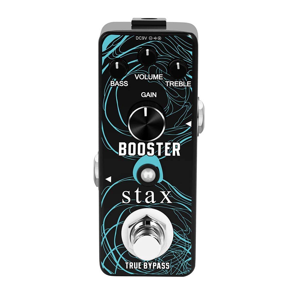 Stax Booster Guitar Pedal Analog Micro Boost Guitar Effects Pedals For Electric Guitar Pure Signal Amplification With Mini Size