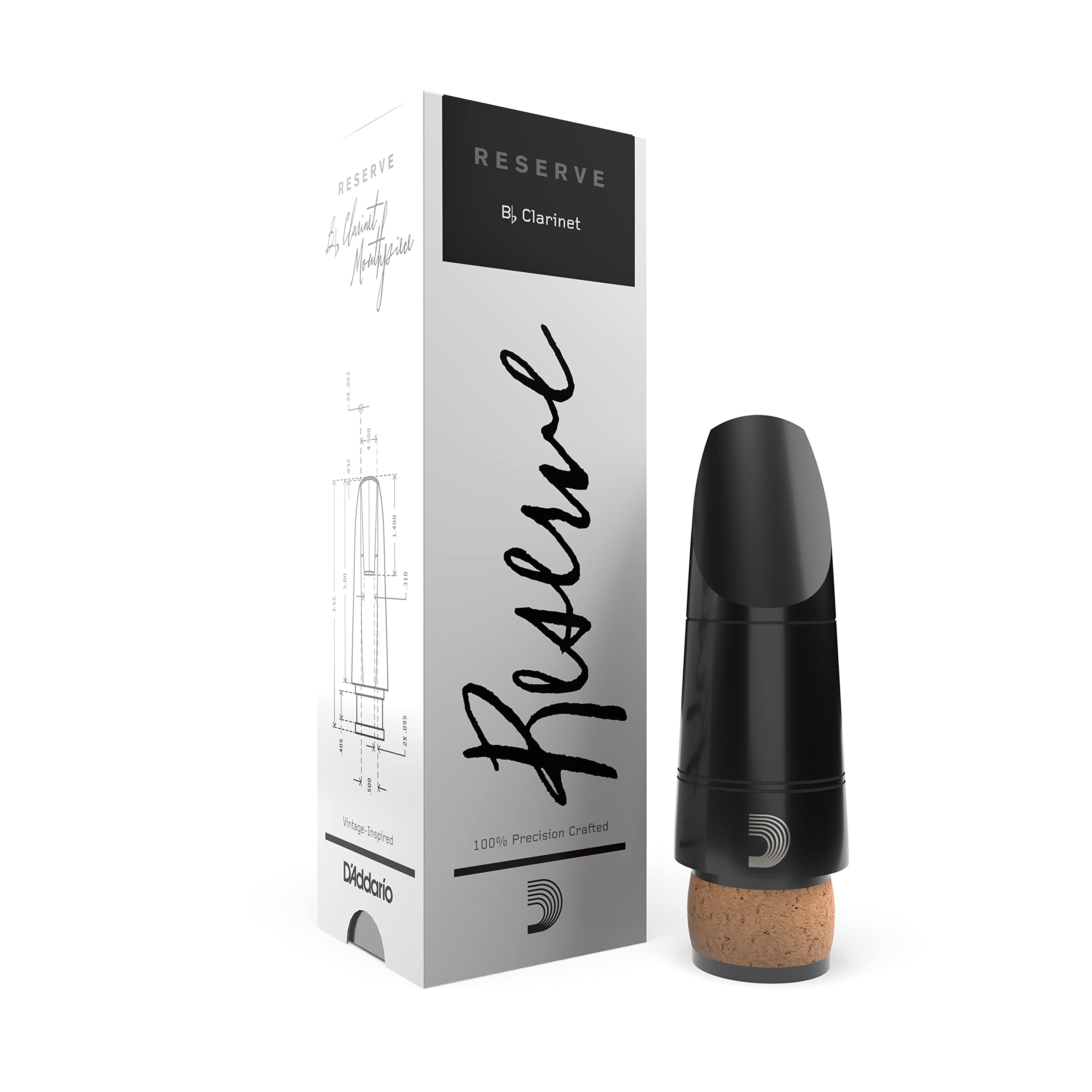 DAddario Woodwinds Reserve Bb Clarinet Mouthpiece, X15E