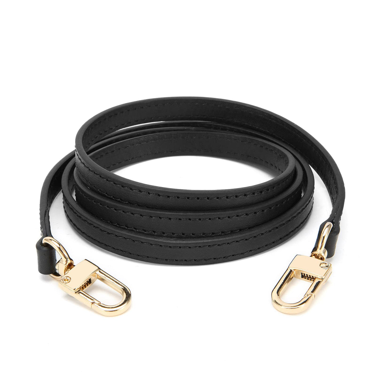 Oulario Genuine Black Leather Crossbody Strap For Epi Gags Pochette Petit Malle Alma Bb Clery Louise Pm Luna Lluny Bb 10Mm With