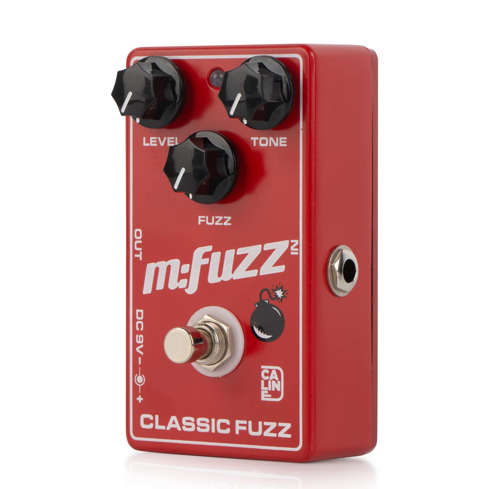 Caline CP-504 Fuzz Guitar Effect Pedal True Bypass Aluminum Alloy Casing M-FUZZ Pedal Red