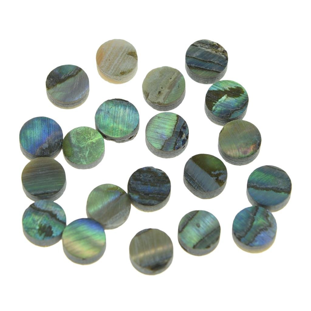 Kaish 20Pcs 5X2Mm Natural Paua Abalone Shell Guitar Inlay Fingerboard Dots