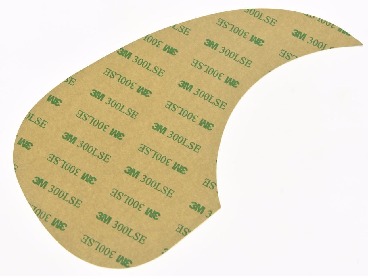 Dopro Clear Teardrop Acoustic Guitar Pickguard Transparent Scratch Plate with Self Adhesive