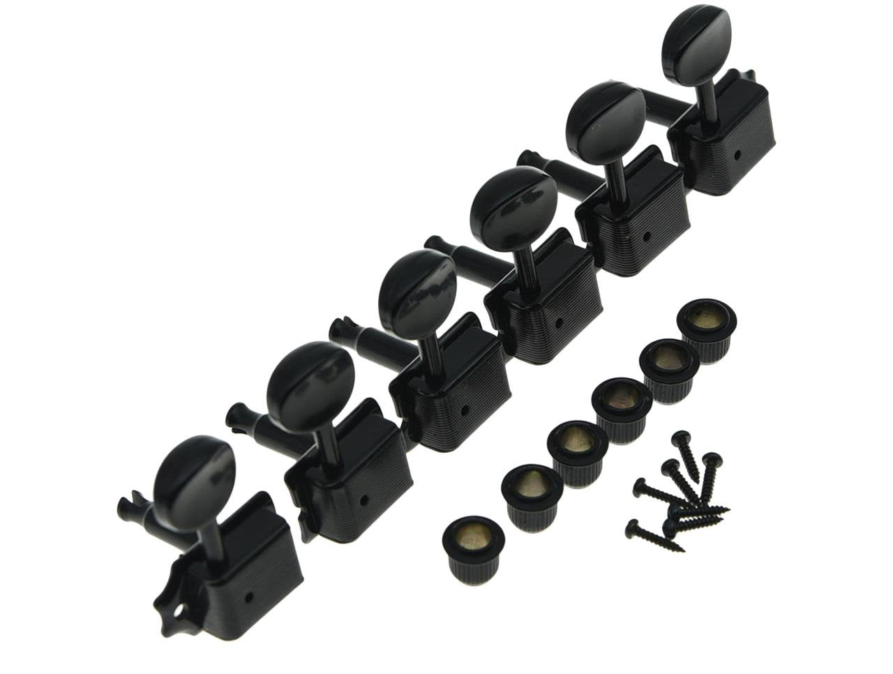 Dopro Black Split Shaft Vintage Guitar Tuning Keys Pegs Guitar Tuners Machine Heads for Strat Tele