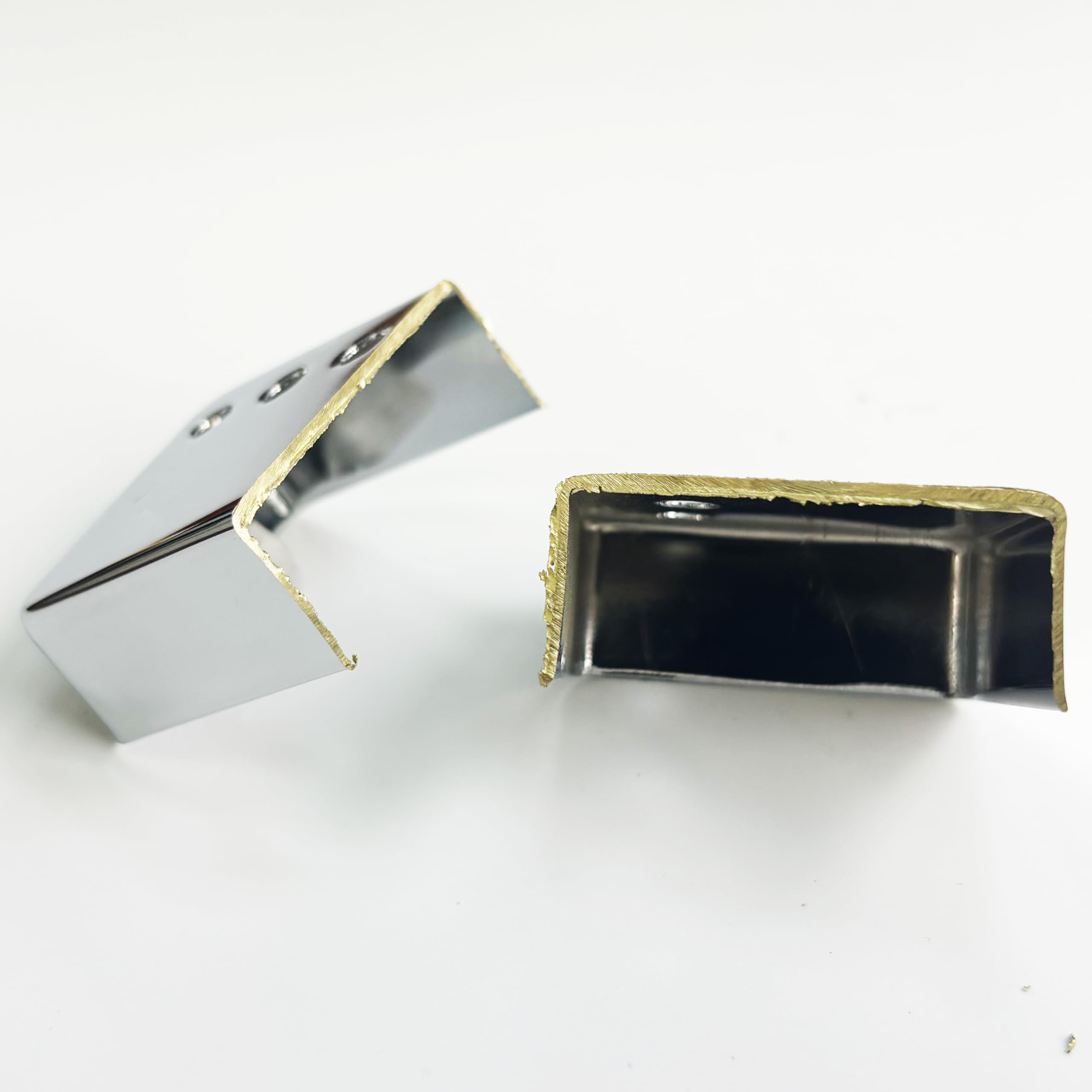 OVSAL 2 PCS Brass Humbucker Guitar Pickup Covers 50mm/52mm Pole Spcing Guitar Pickup Covers Neck Bridge Pickup Covers electric g