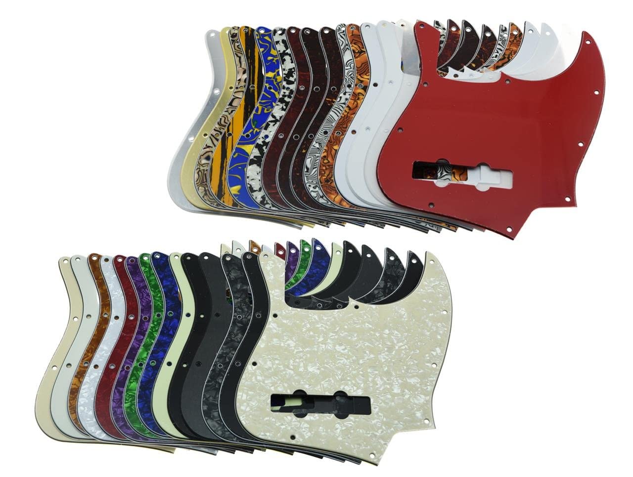 KAISH 4 String J Bass Style Pickguard Bass Pick Guard Scratch Plate for Jazz J Bass made in USA/Mexico Vintage Tortoise