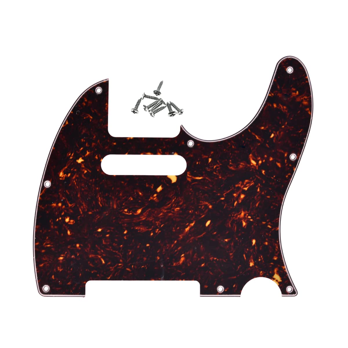 Kaish 8 Hole Tele Style Pickguard Guitar Pick Guard Scratch Plate For Telecaster/Tele Dark Tortoise