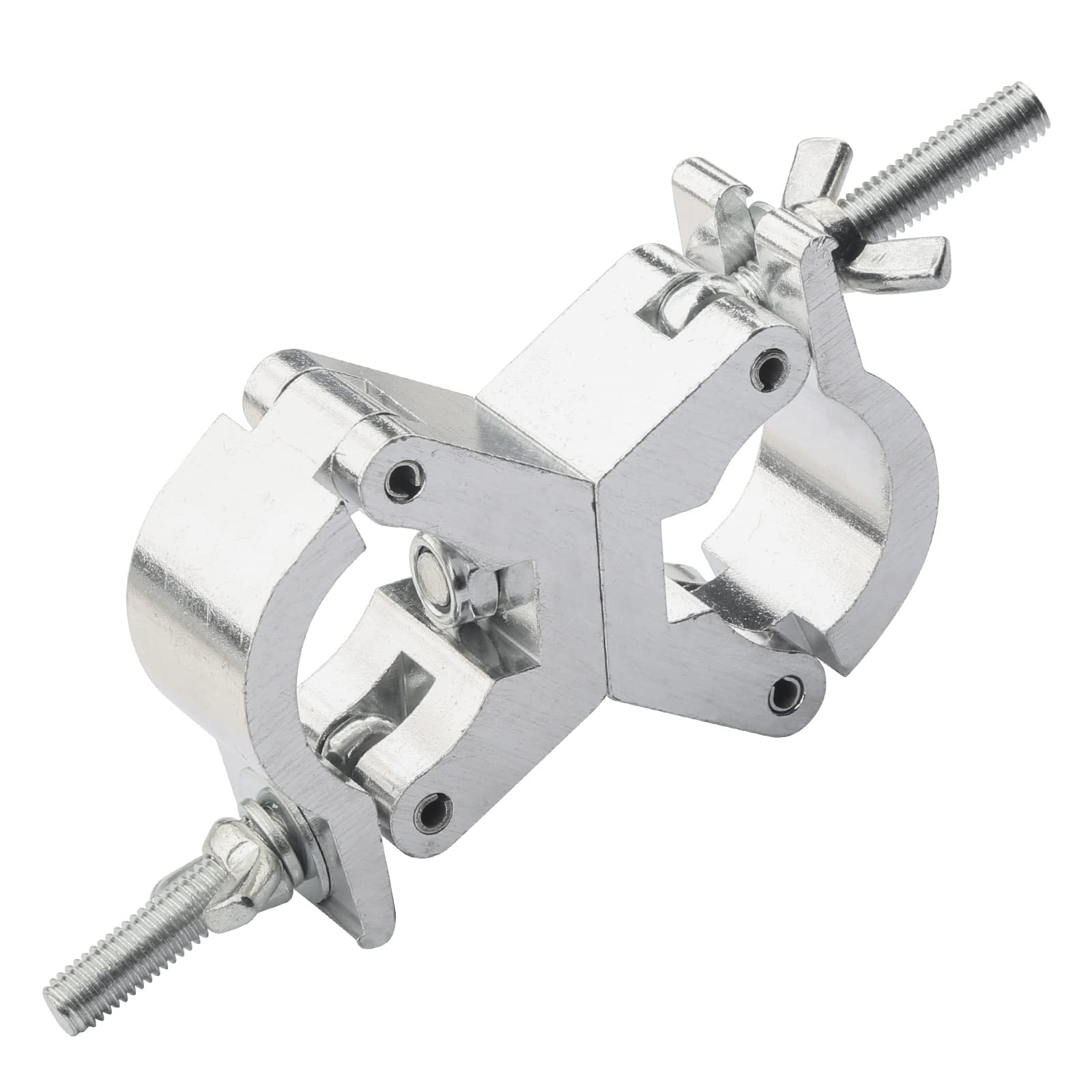 Lighting Truss Swivel Coupler Clamps for Lights, Dual Head Truss Clamp, 30mm-35mm Dual Swivel Tube Clamp, Quick Release Pipe Cla