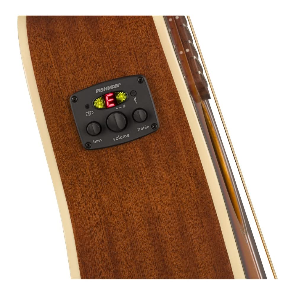 Fender Malibu Player Acoustic Guitar, with 2-Year Warranty, Sunburst, Walnut Fingerboard