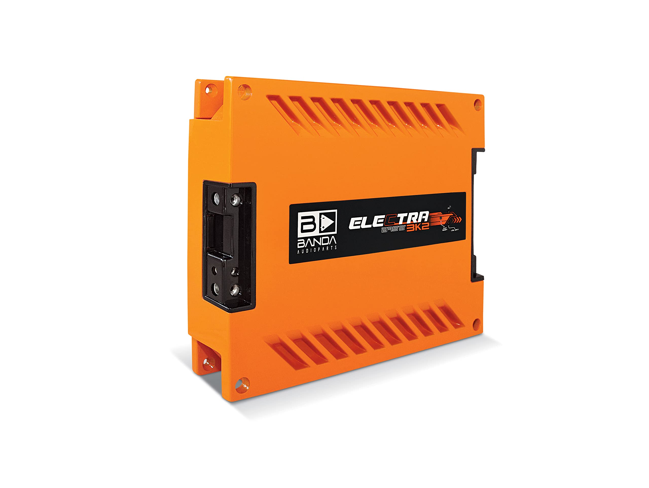 ELECTRA 3K2 One Channel 3000 Watts Max @ 2 Ohm Car Audio Amplifier w/Bass Boost Subsonic Filter and Low Pass Filter ORANGE
