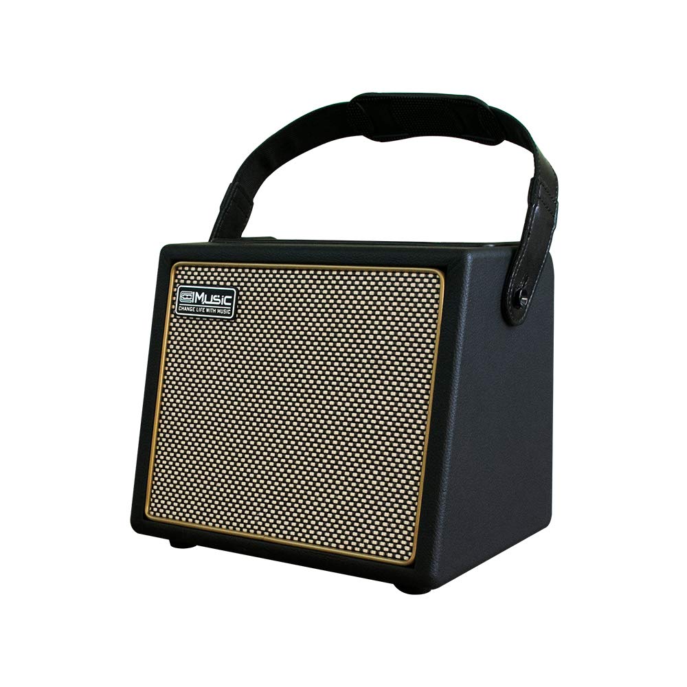 Coolmusic 30W Portable Acoustic Guitar Amplifier With Microphone Input, Built-In Bluetooth, Rechargeable Battery Performance Up 