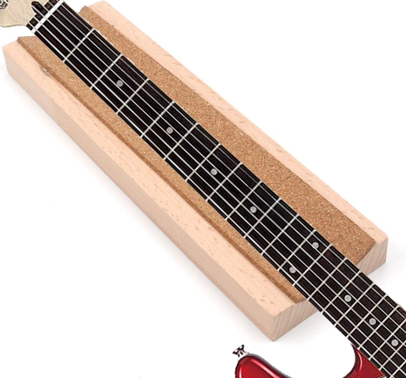 FarBoat Neck Support Cradle Neck Rest Stand Caul Wood Pillow Display for Guitars Bass Ukulele (11.8inch)