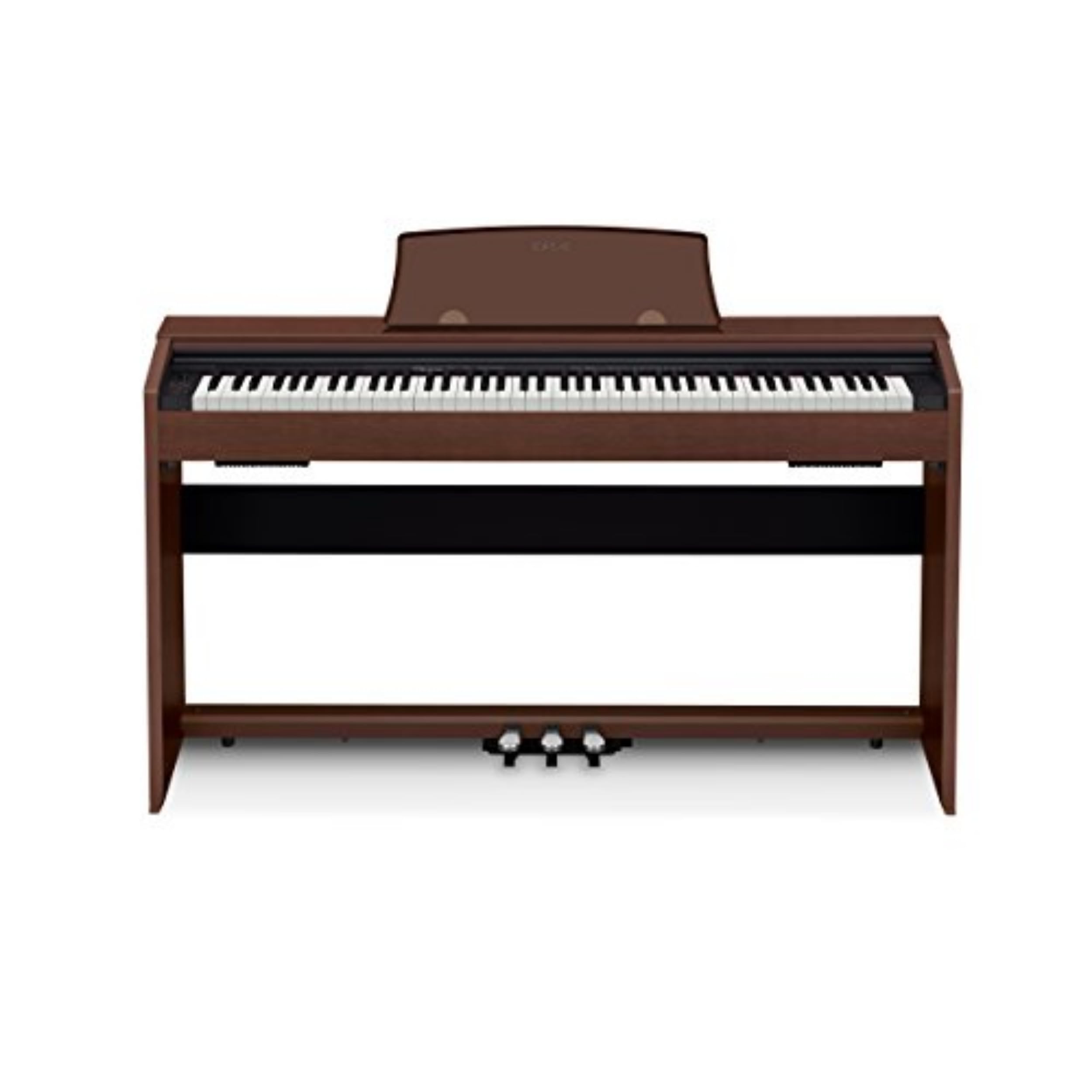Casio Privia PX-770 Console Digital Piano, with 88-Key Weighted Action, 18 Tones, 16W Speaker System, USB-MIDI, Brown Finish (PX