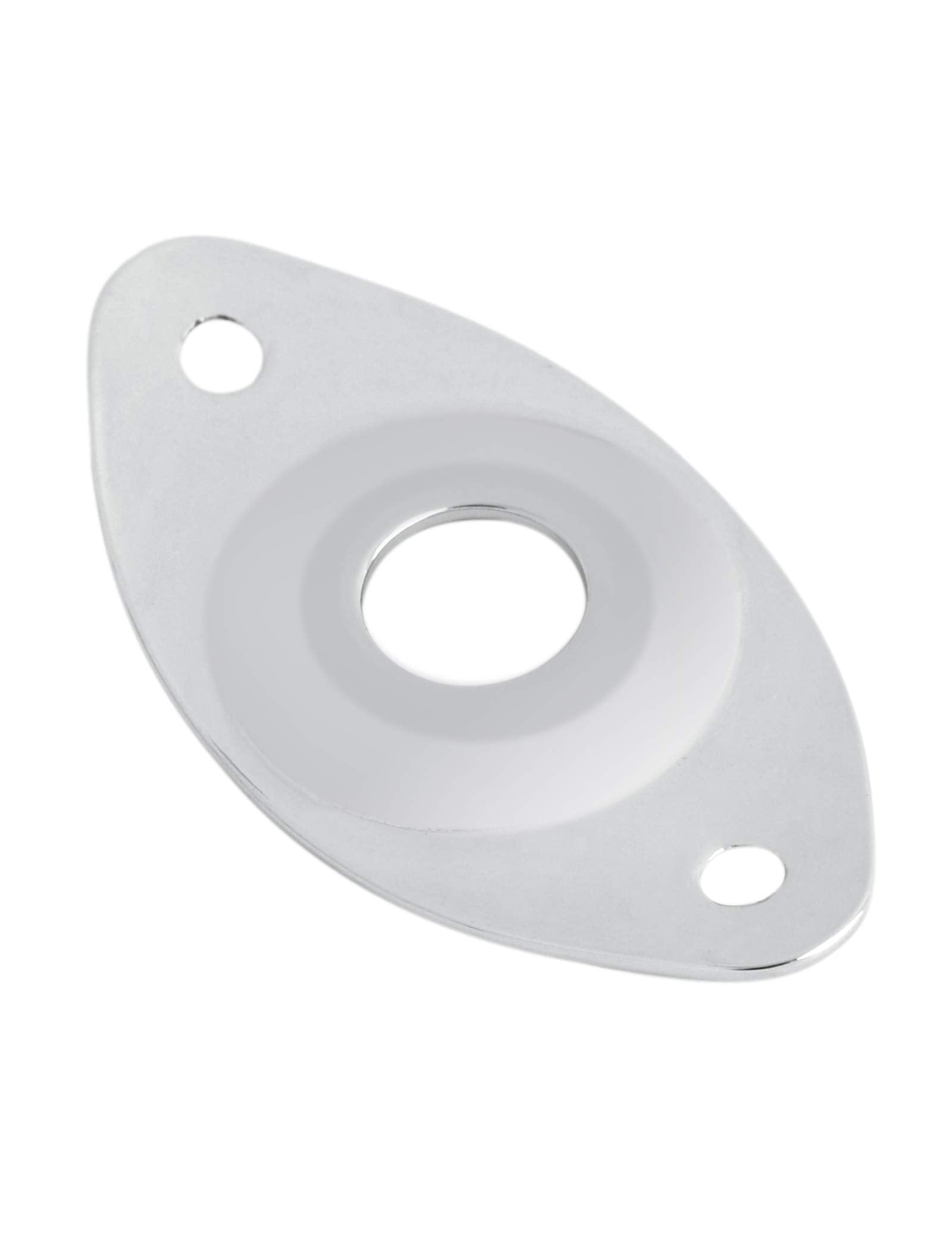 Holmer Guitar Jack Socket Plate Curved Recessed Oval Football Style Output Jack Plate Compatible with Les Paul Ibanez Jackson Gu