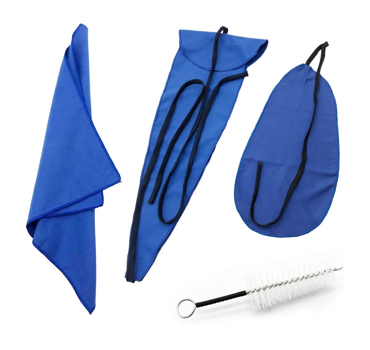 Tuoren 4Pcs Saxophone Cleaning Care Kit Includes Cleaning Cloth, Mouthpiece Neck Swab Inside Tube Cleaning Cloth And Mouthpiece