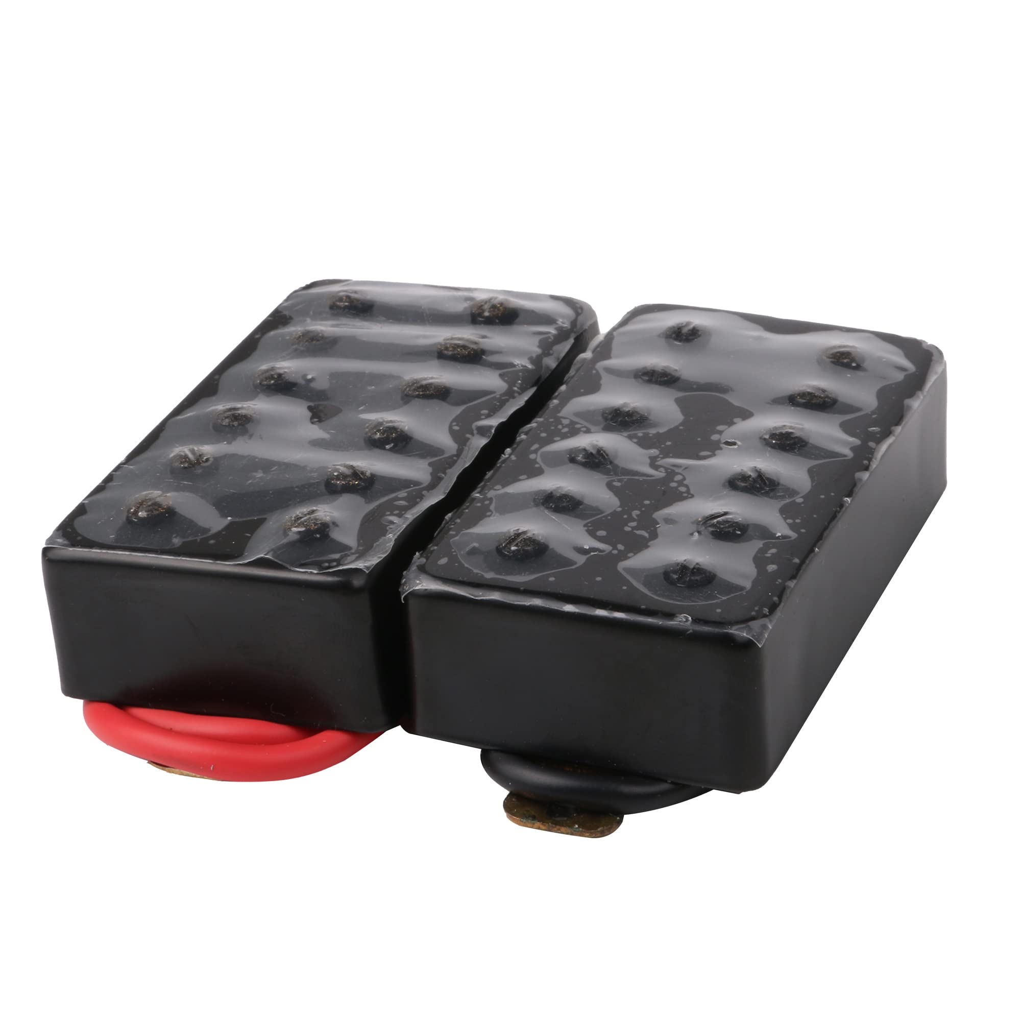 Yibuy Black 50mm/52mm Bridge & Neck Humbucker Pickups Set for Electric Guitar Set of 2