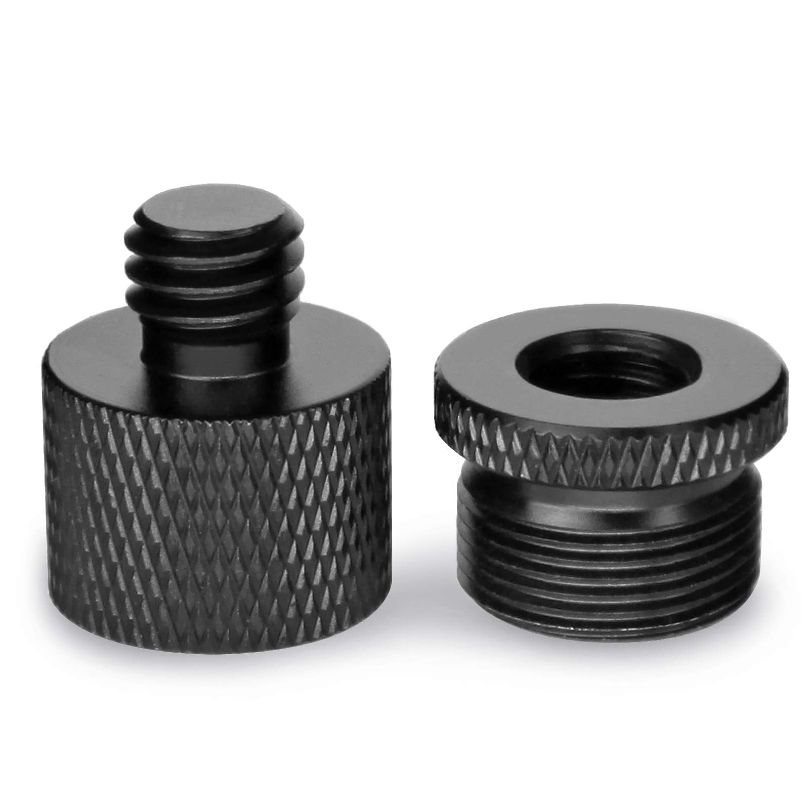 Frgyee Mic Stand Adapter 5/8 Female To 3/8 Male And 3/8 Female To 5/8 Male Screw Adapter Thread For Microphone Stand Mount To Ca