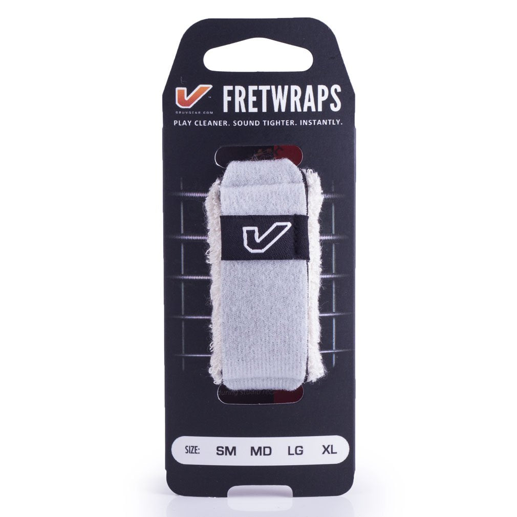 Gruv Gear Fretwraps Hd 'Stone' String Muter 1-Pack (White, Large) (Fw-1Pk-Wht-Lg)