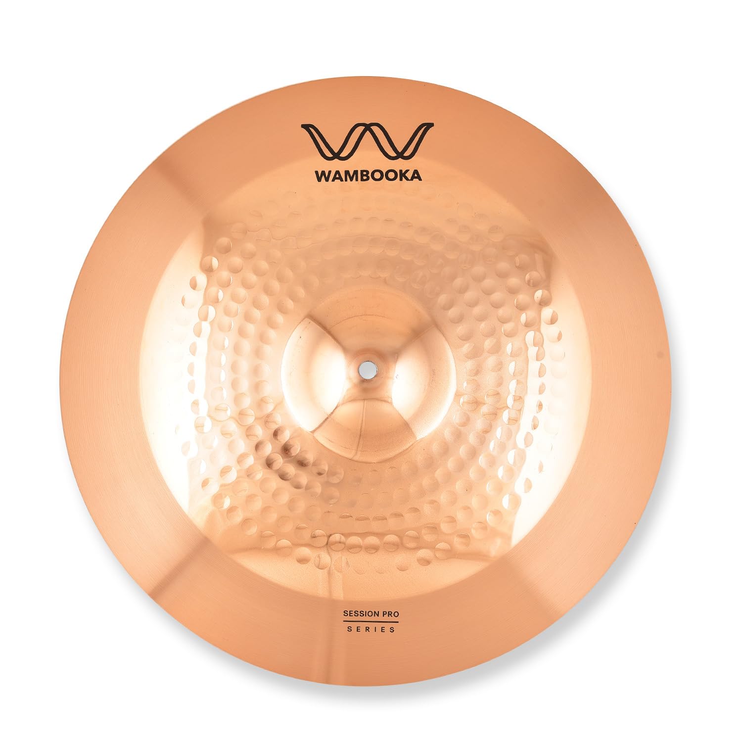 Wambooka Session Pro 18 Inch Crash Cymbal For Drum Set - Italian Design, B8 Bronze (Hand-Hammered)