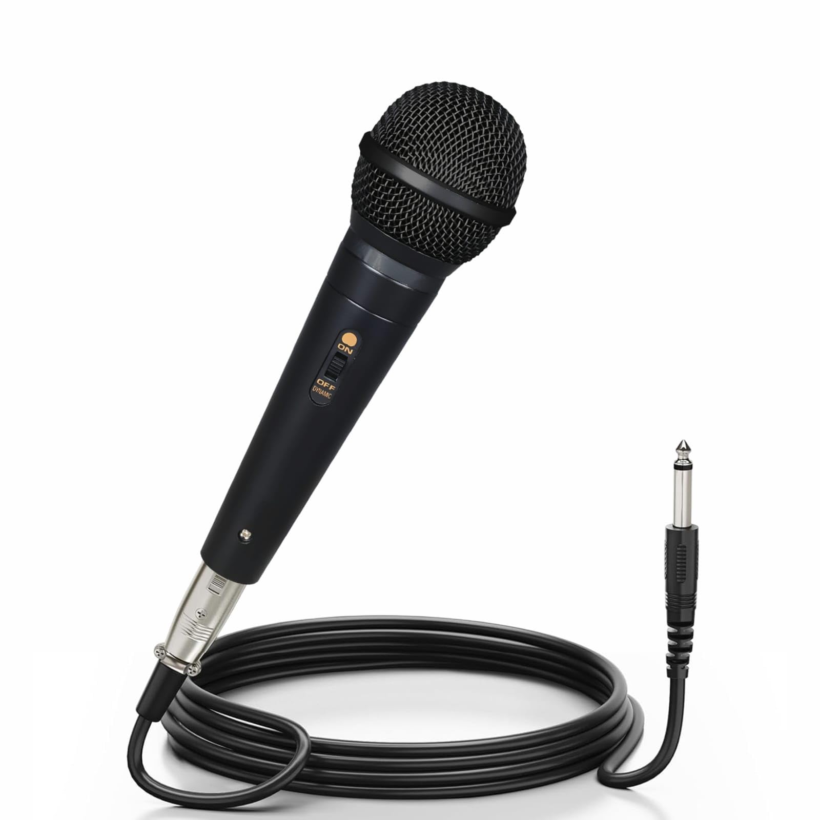 Flyball Professional Cardioid Dynamic Wired Microphone With 6M Xlr Cable | Handheld Vocal Mic For Singing, Karaoke, Stage, Studi