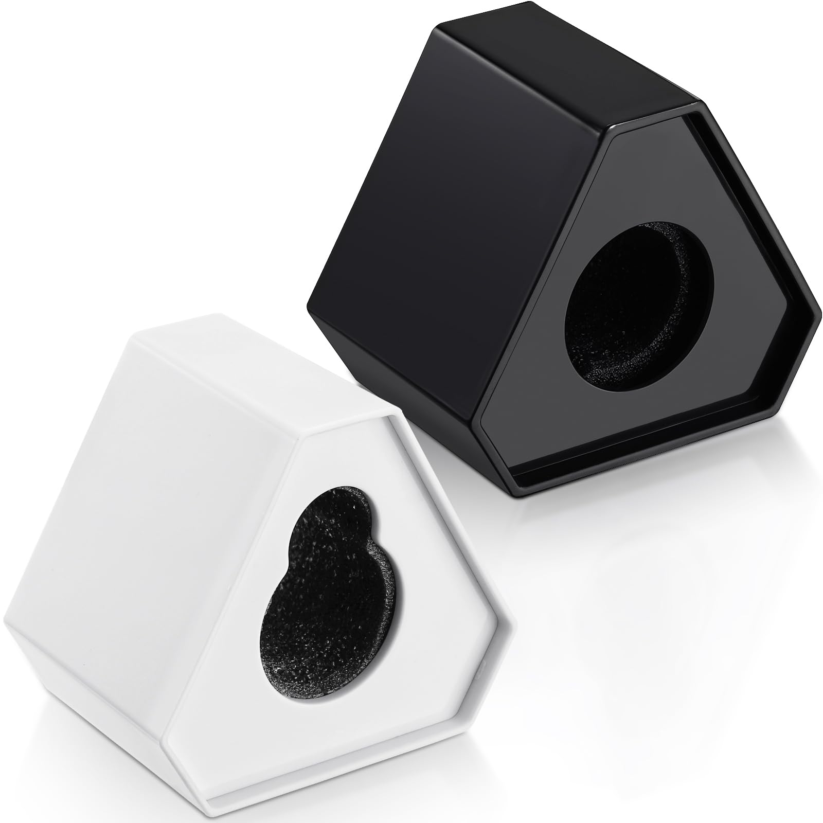 Facmogu 2024 New Microphone Flag Station, Portable Cube Hexagon Mic Flags, Abs Foam Microphone Logo Flag Station, Custom Mic Fla