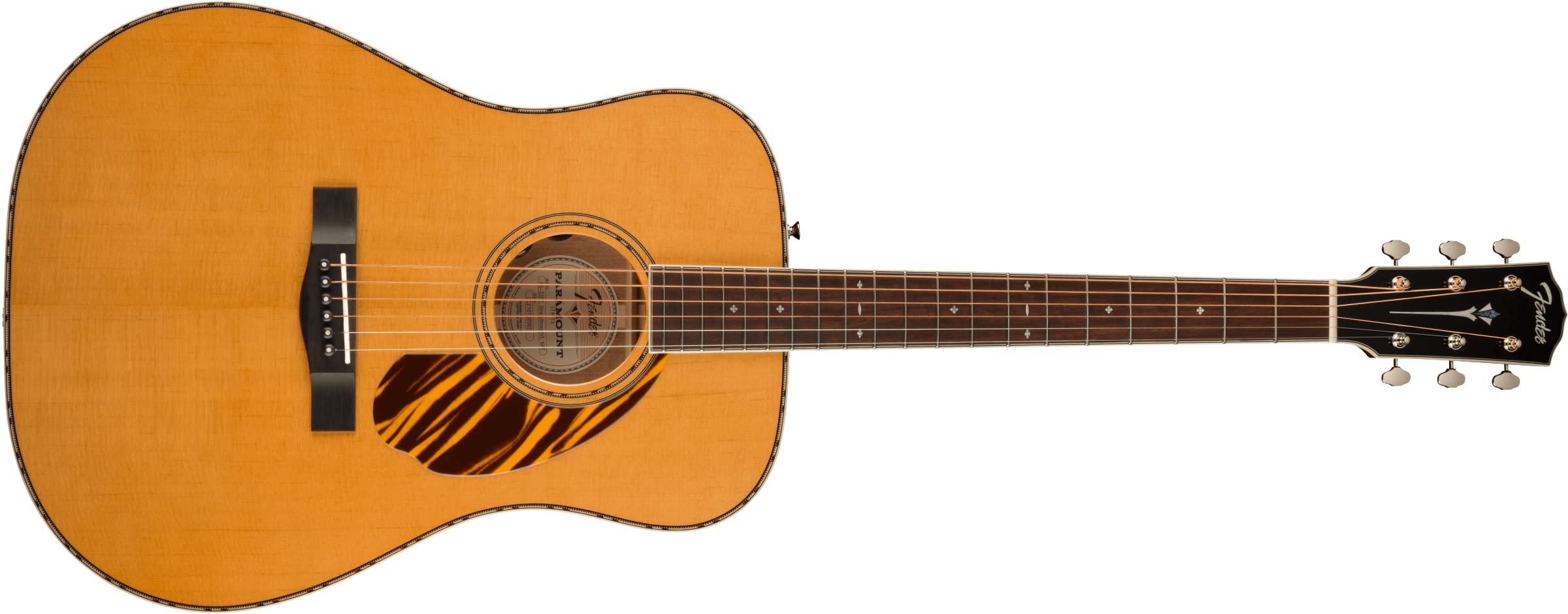Fender Paramount Pd-220E Dreadnought Acoustic Guitar, With 2-Year Warranty, Natural, With Case