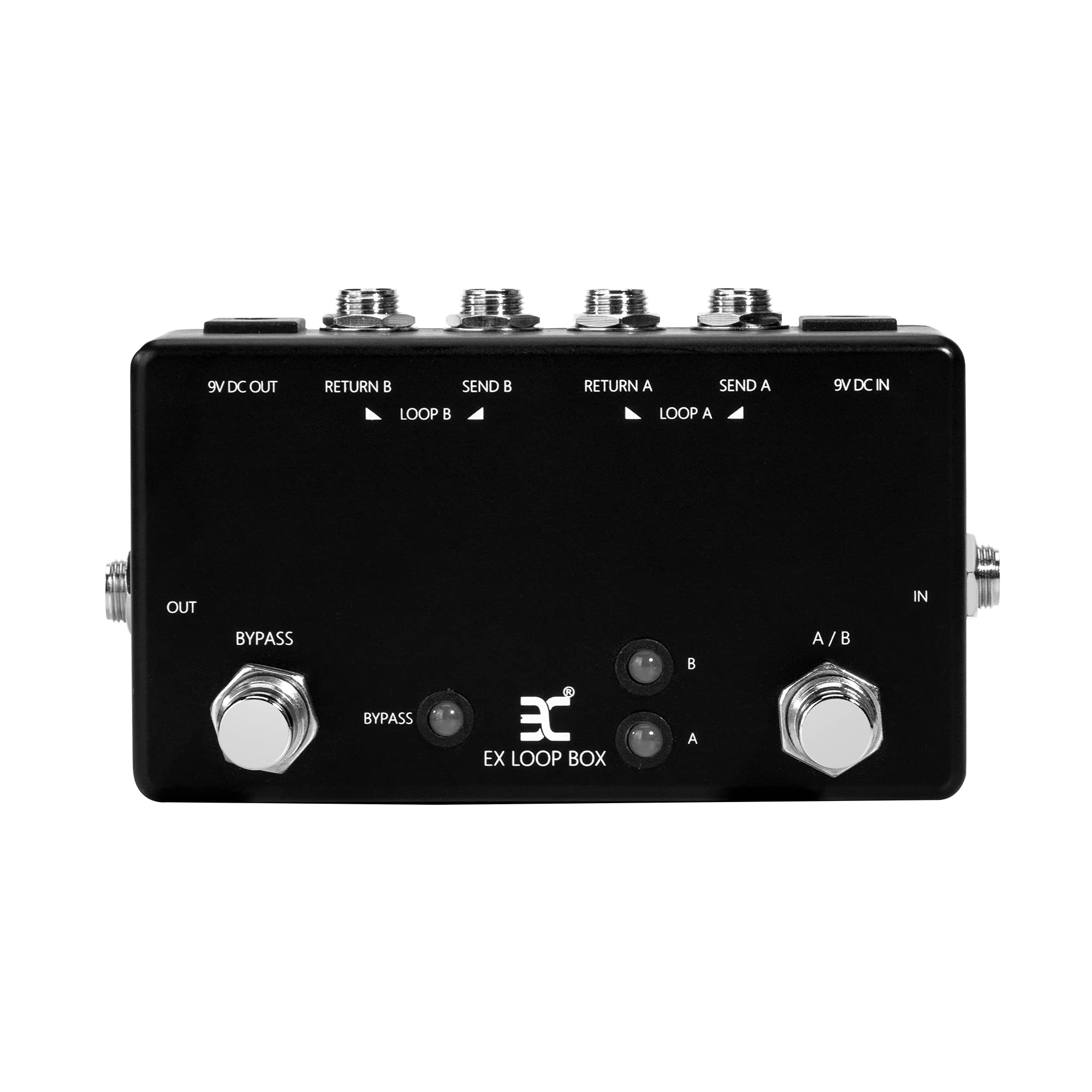 EX Guitar Effects Loop Switcher Passive Channel Switcher Box ABY Box Line Selector AB Switch Mini Guitar Effect Pedal True Bypas