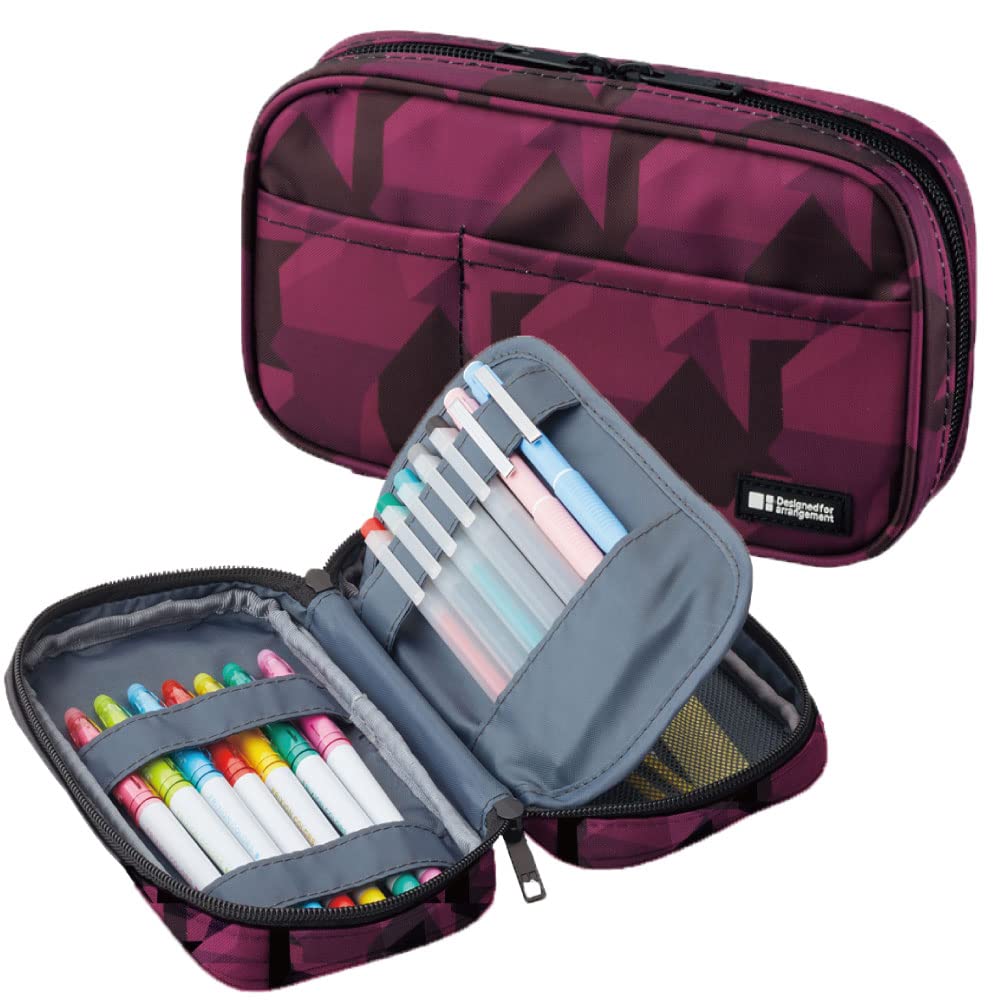 Lihitlab Large Capacity Zipper Pencil Case For School Office College, Big Capacity 4 Compartments Pencil Bag Holder Adults Teen