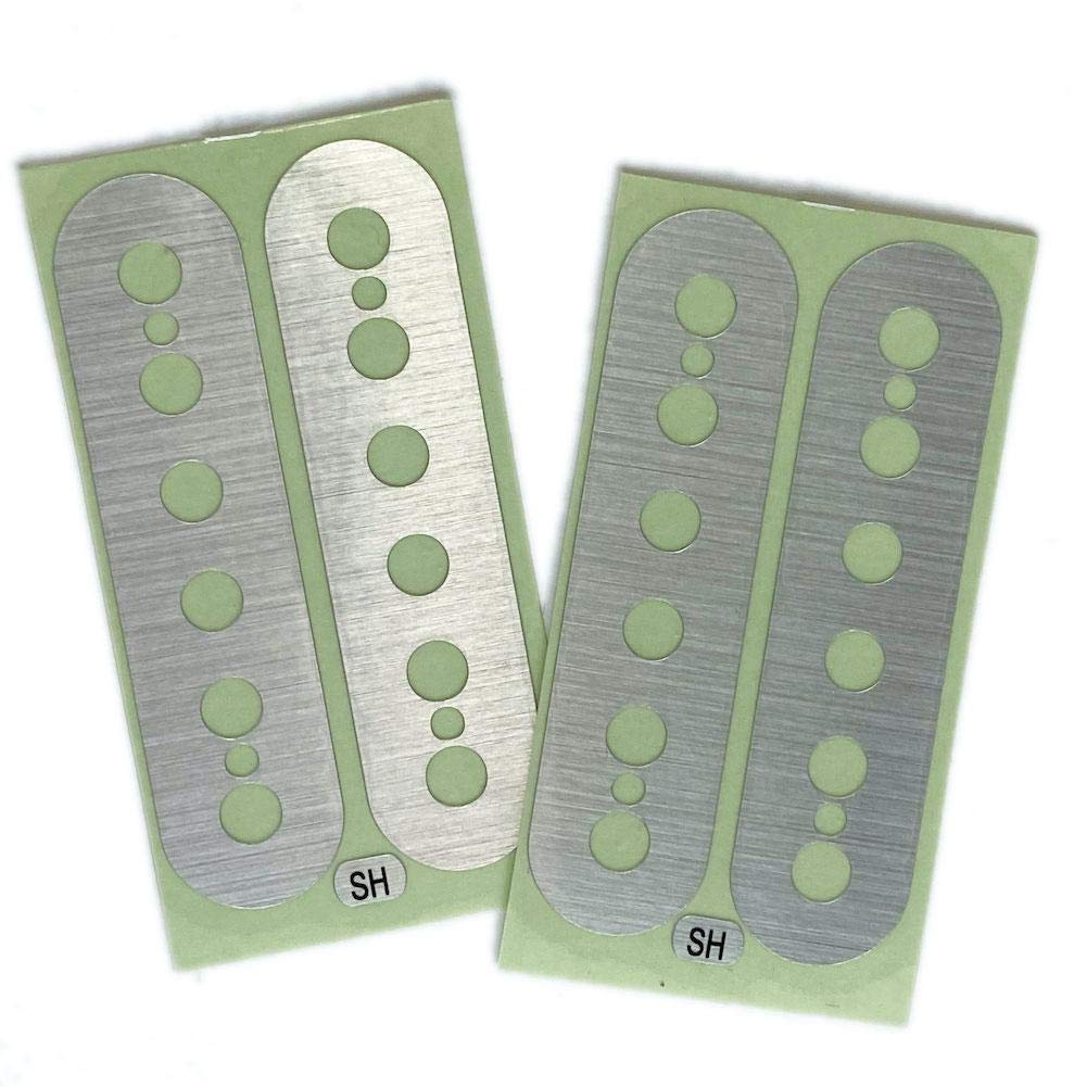Pickup Stickers For Humbucker // Seymore Duncan Sh-1 - Metallic