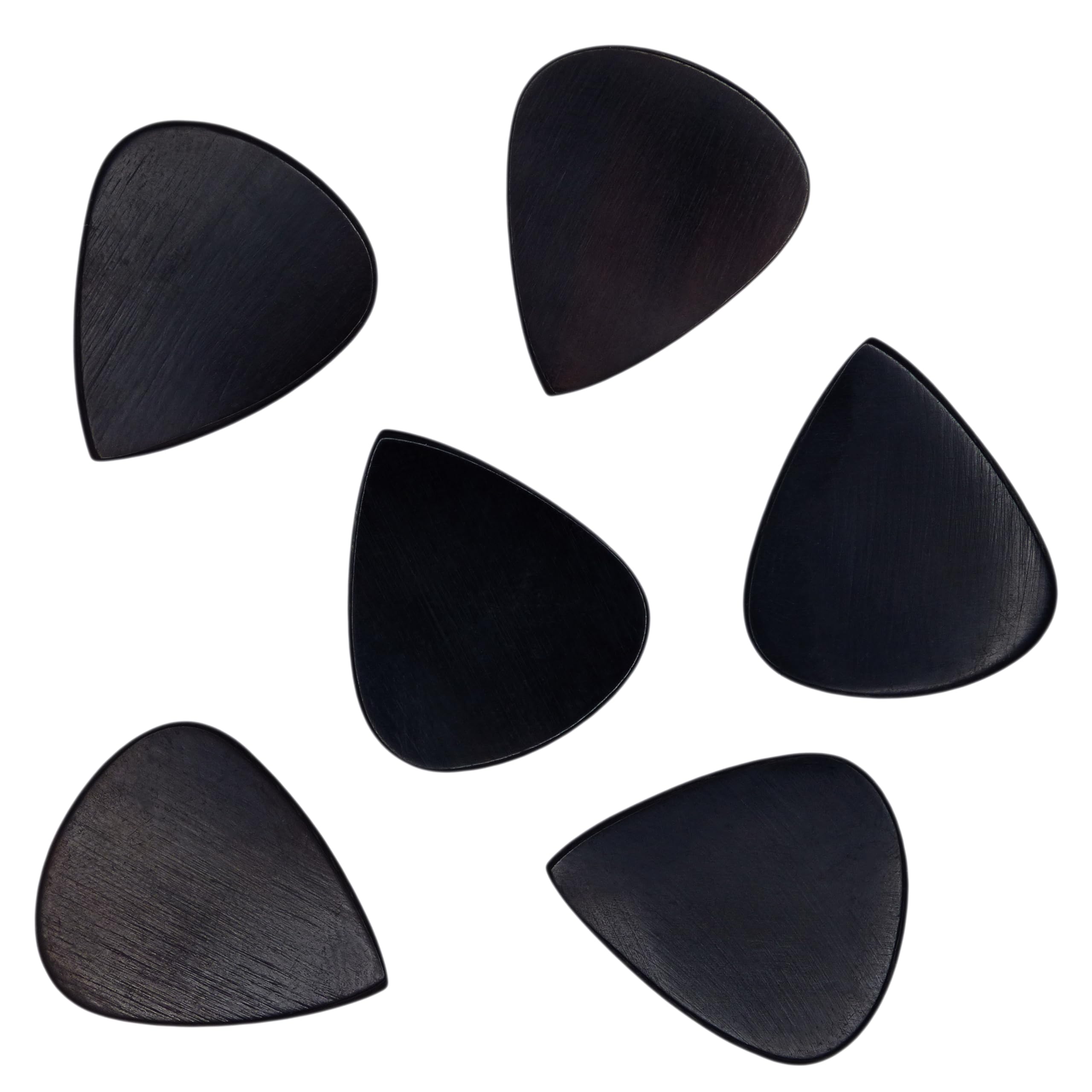 Black Buffalo Horn Guitar Or Bass Pick - 1.5 mm Heavy Gauge - 351 Shape - Natural Finish Handmade Specialty Exotic Plectrum - 1