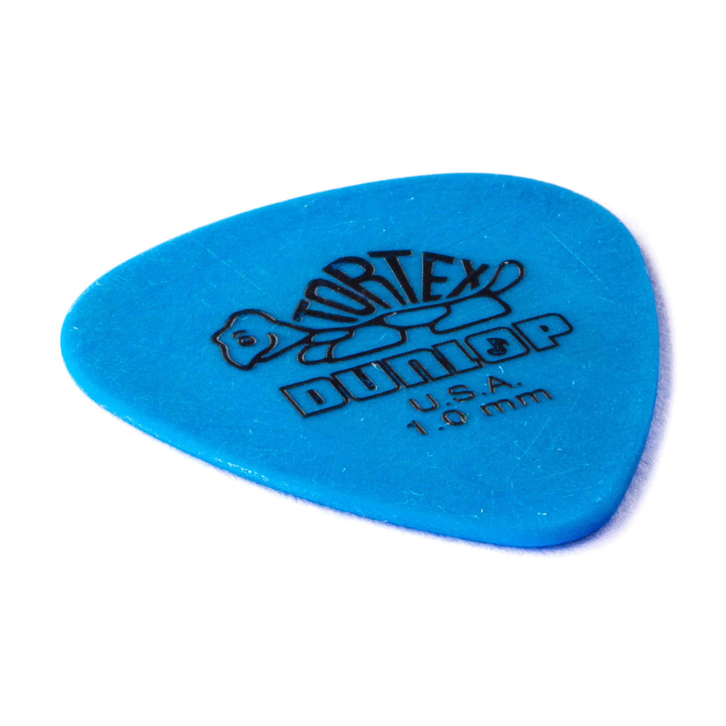 Dunlop Tortex Standard 1.0mm Blue Guitar Pick, 72 Pack
