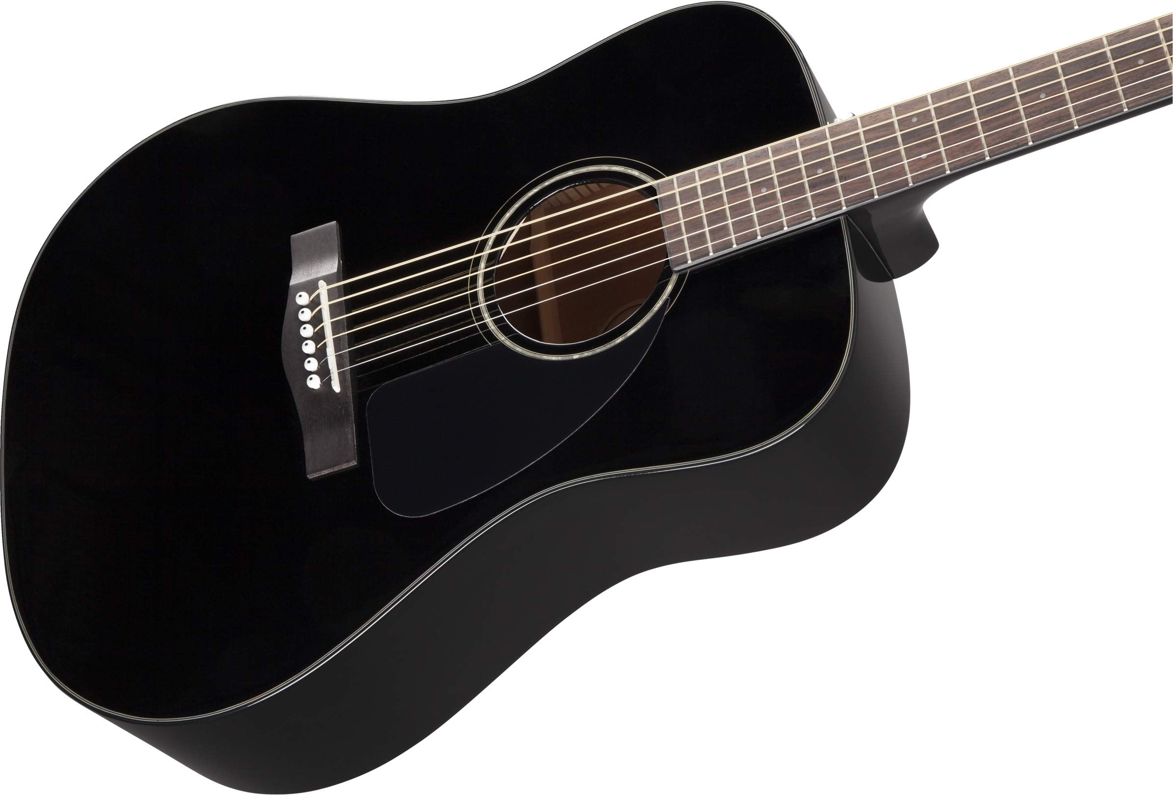 Fender CD-60 Dreadnought Acoustic Guitar - Black Bundle with Hard Case, Strap, Tuner, Strings, Picks, Instructional Book, Online