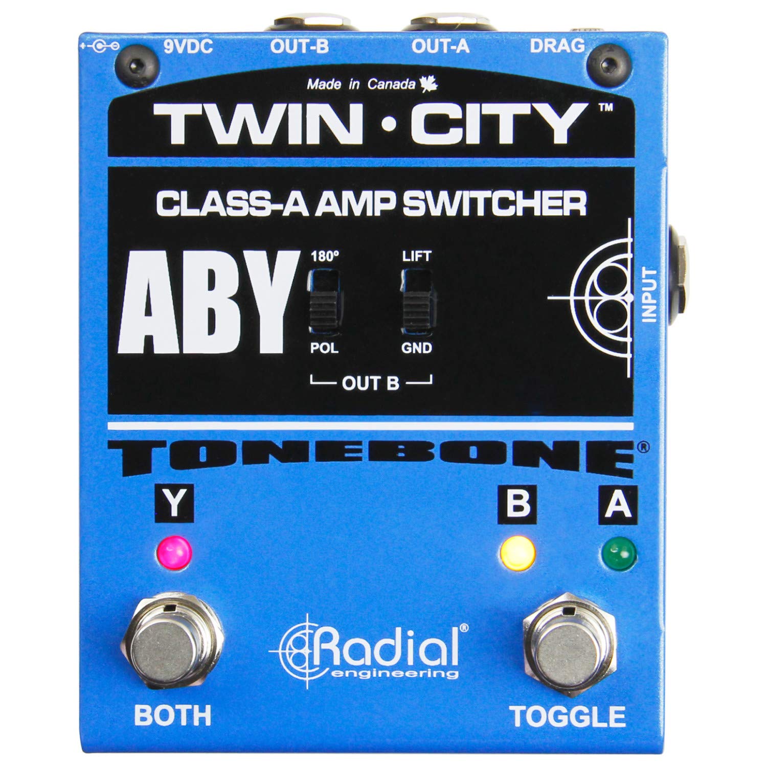 Radial Bones Twin City Aby Amp Switcher