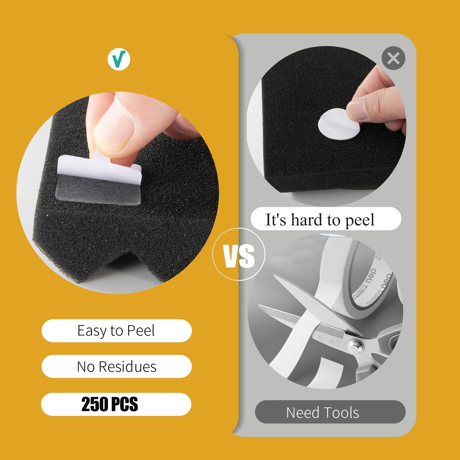 HWLIYUTAI 50 Pack Acoustic Panels 1 X 12 X 12 Inches - Acoustic Foam Studio Foam Wedges High Density Panels Soundproof Wedges Ch