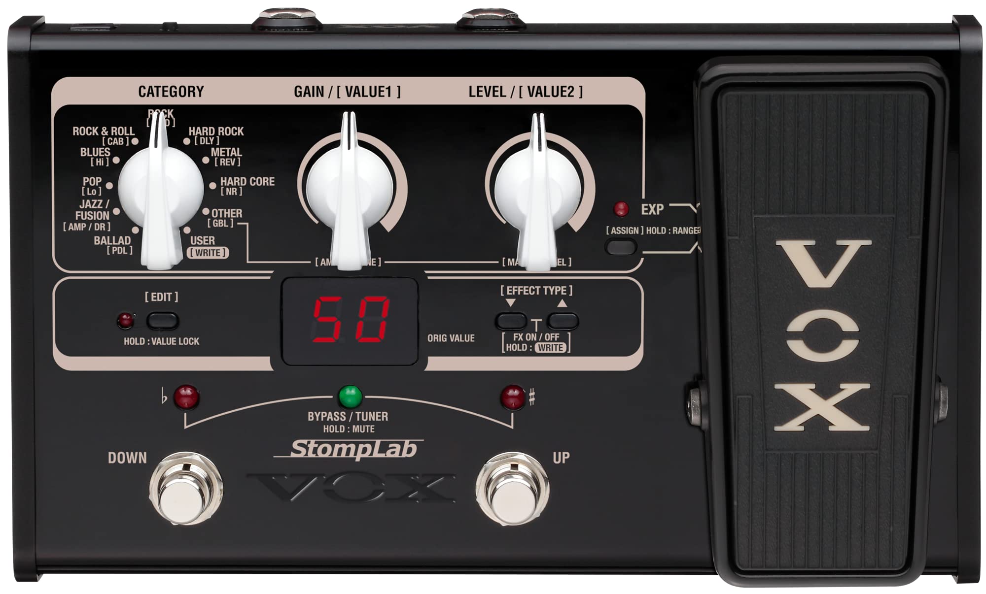 Vox Stomplab2G Modeling Guitar Multi-Effects Pedal