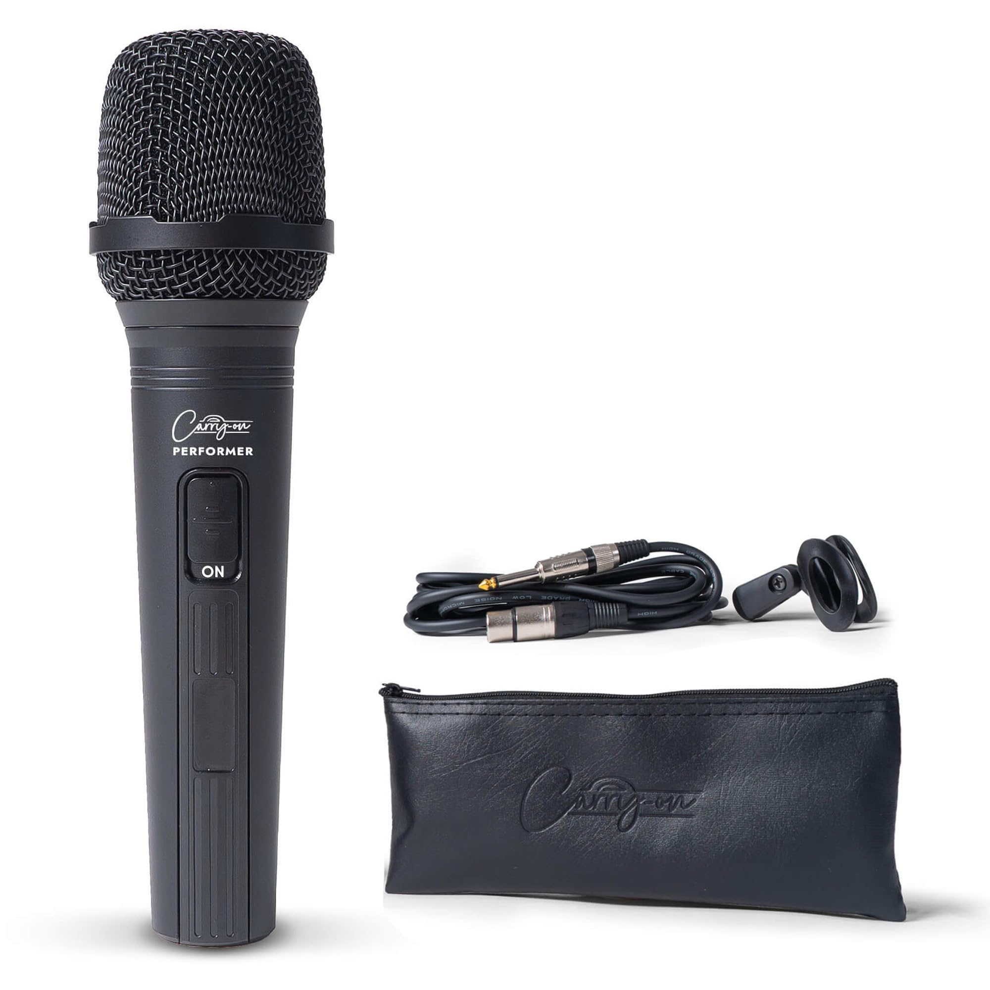 Carry-On Performer Dynamic Microphone Professional Vocal Microphone Dynamic Cardioid Handheld Microphone With On/Off Switch Inc: