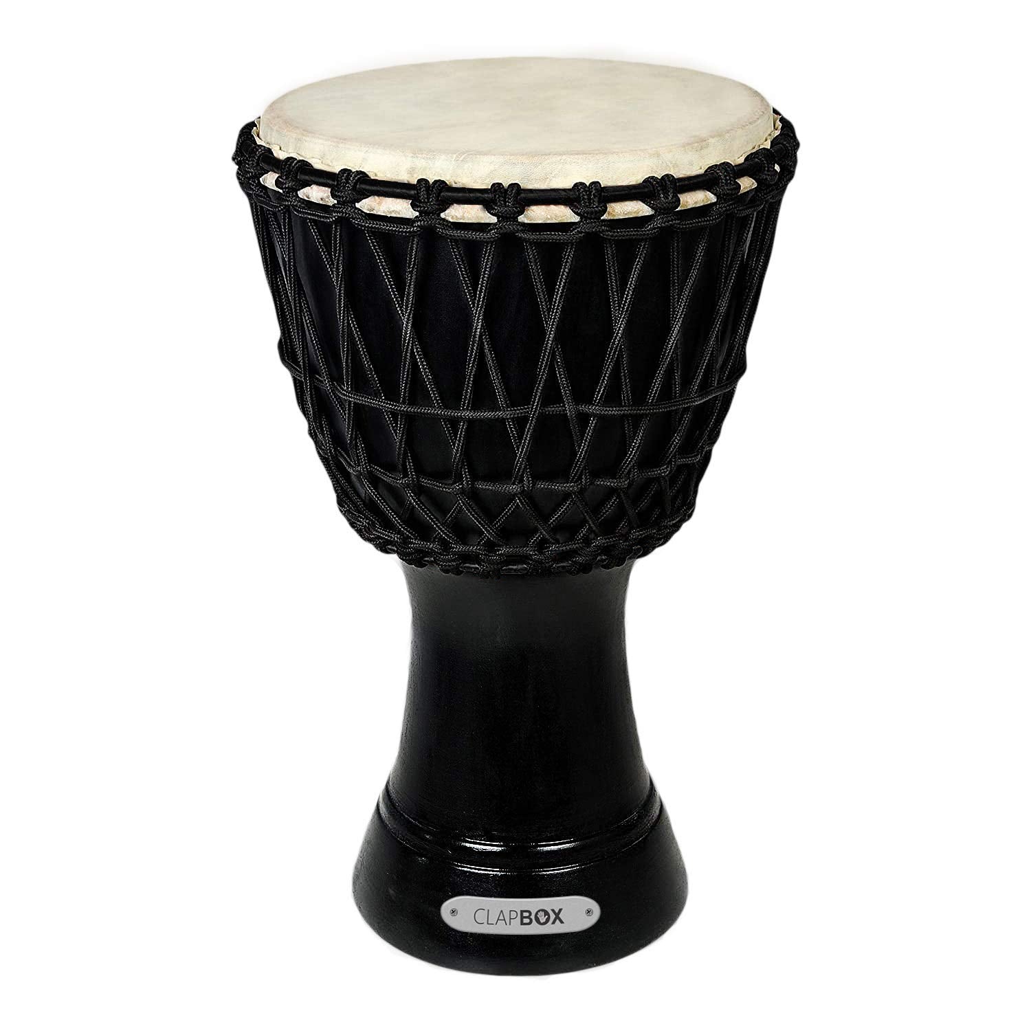 Clapbox Djembe - Mango Wood (14 Inches, Black)