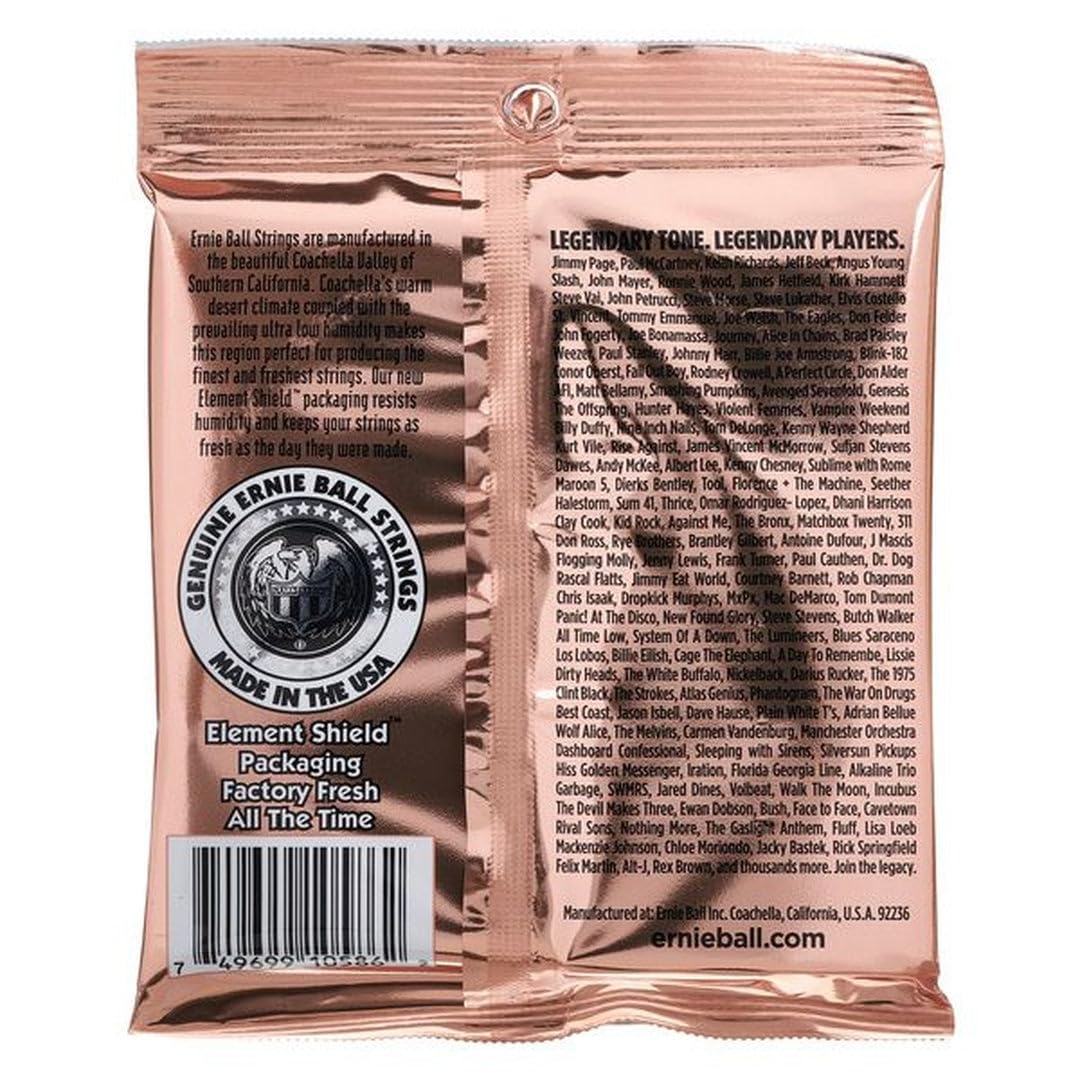 Ernie Ball Earthwood Custom Medium Phosphor Bronze Acoustic Guitar Strings, 12.5-56 Gauge (P02143)