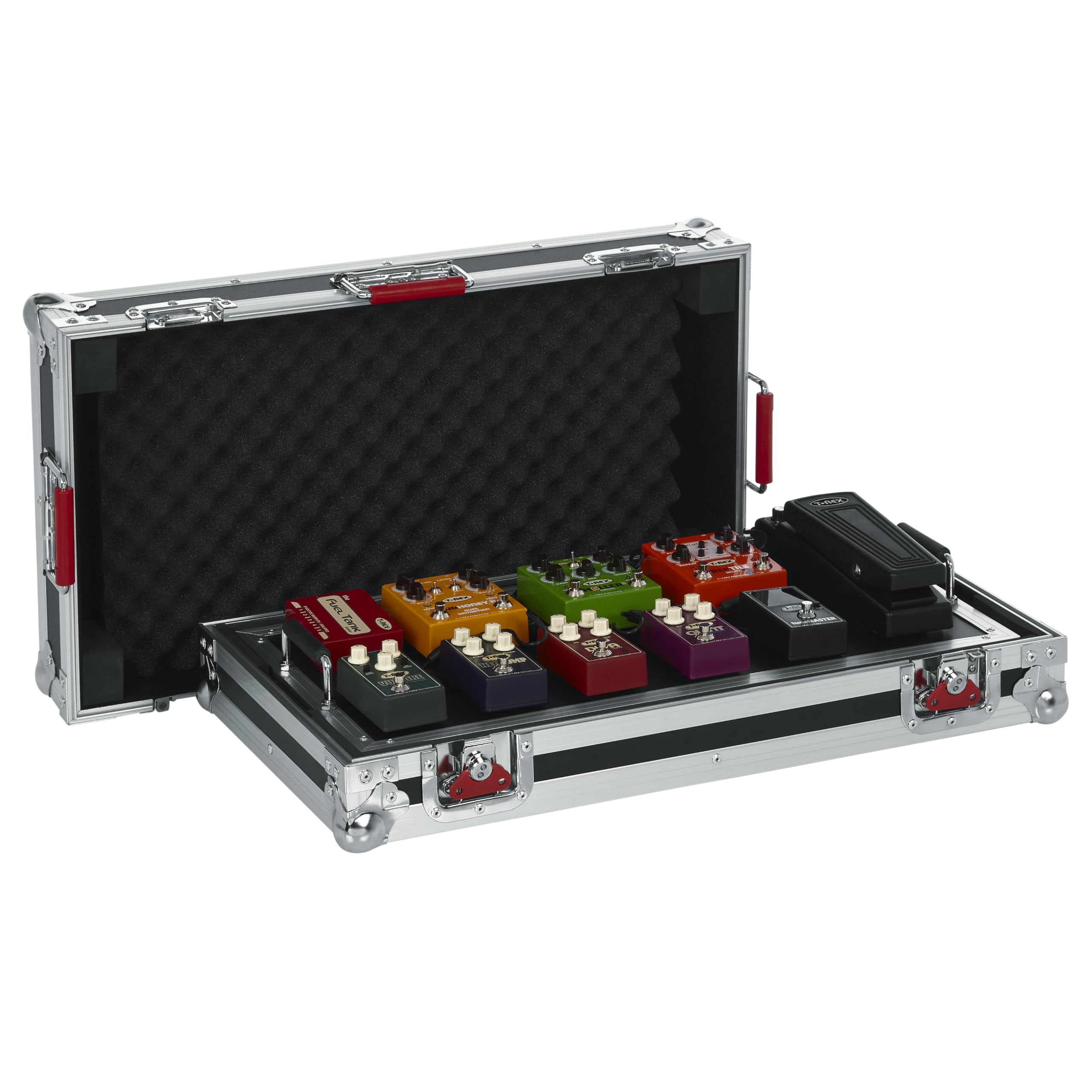 Gator Cases G-TOUR Series Gutiar Pedal board with ATA Road Case, Wheels and Pull Handle, Large: 24 x 11 (G-TOUR PEDALBOARD-LGW)