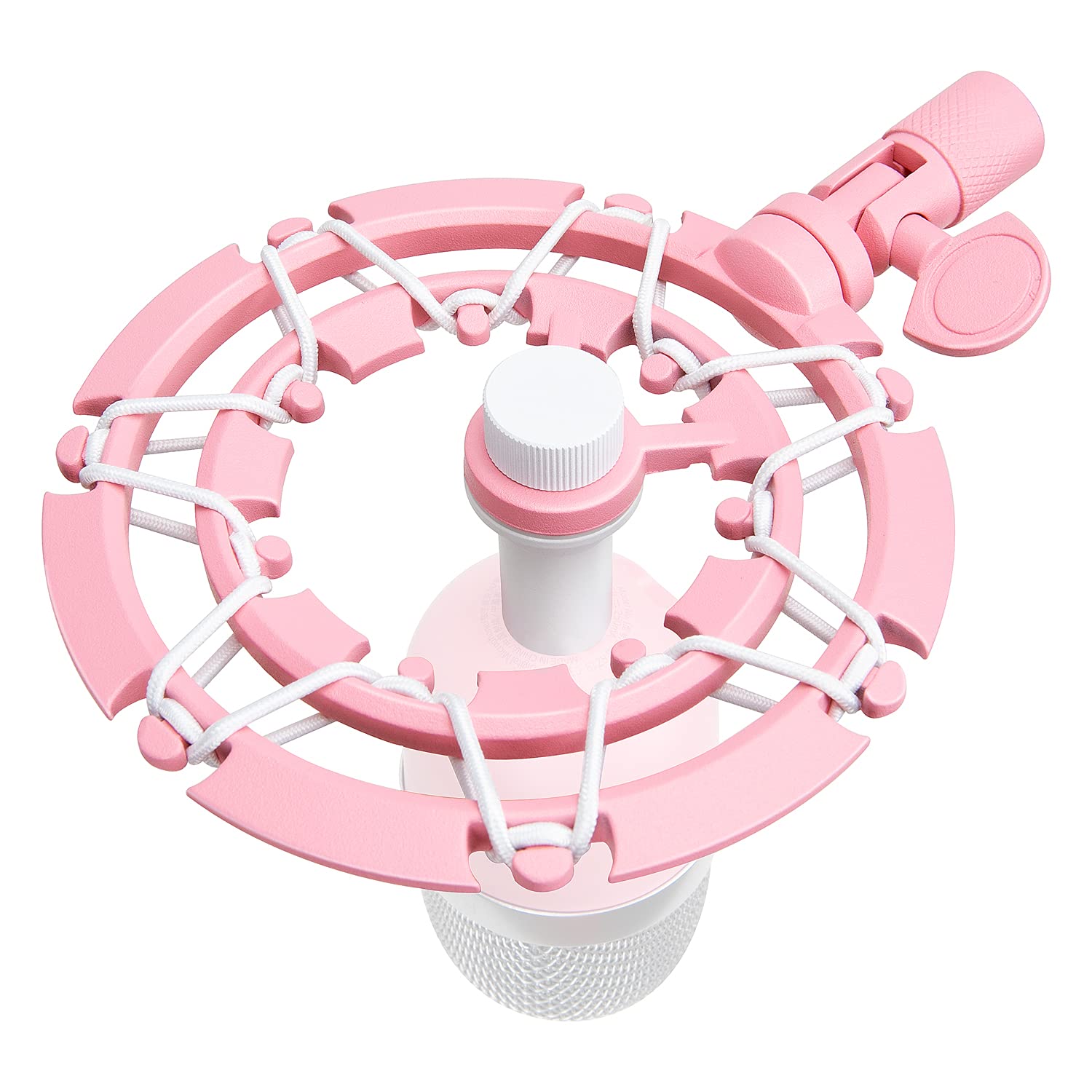YOUSHARES Pink Shock Mount Compatible with Razer Seiren Mini Microphone - Shockmount Advanced Vibration Blocking, Noise Repellin