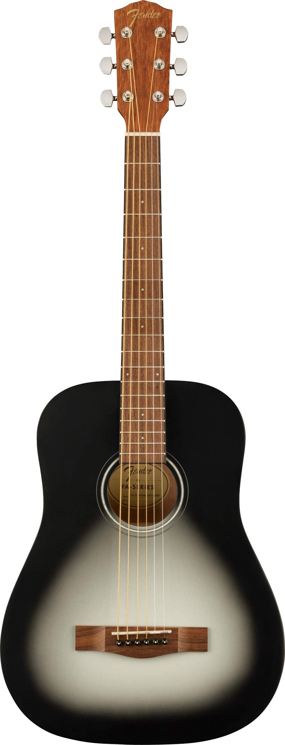Fender FA-15 3/4-Scale Kids Steel String Acoustic Guitar - Moonlight Burst Bundle with Gig Bag, Tuner, Strap, Picks, Fender Play