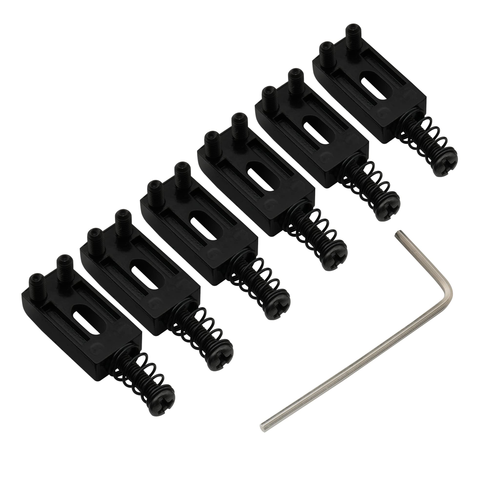 Musiclily 10.5mm Guitar Tremolo Bridge Saddles for Fender Stratocaster Strat Telecaster Tele Electric Guitar Replacement Parts,