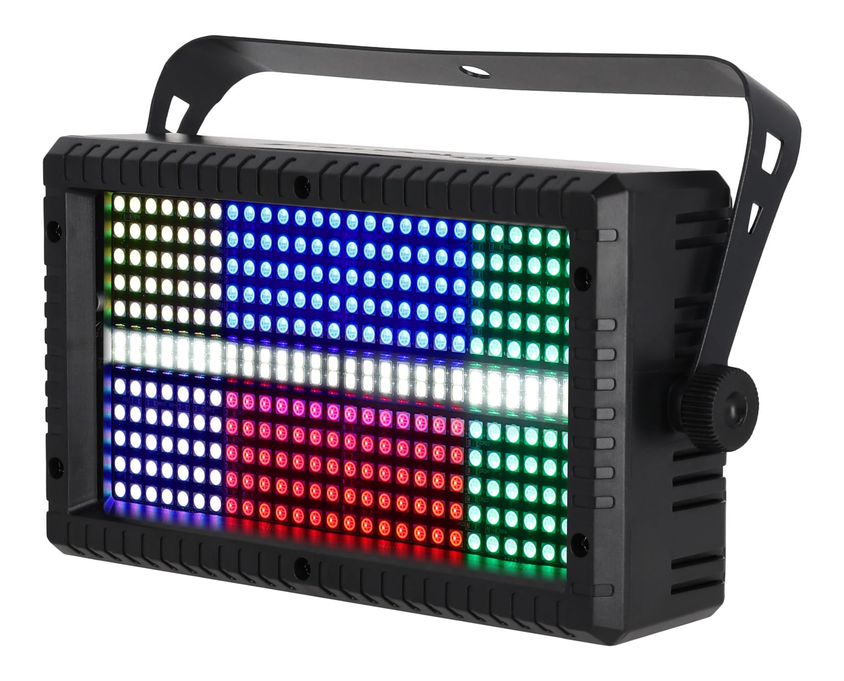 Rockville STAGE PANEL 336 Visual Effect Light, Wash + Matrix Combo, 50 Watts, Strobe Effects, 30 Channel DMX Control, 10 Auto an