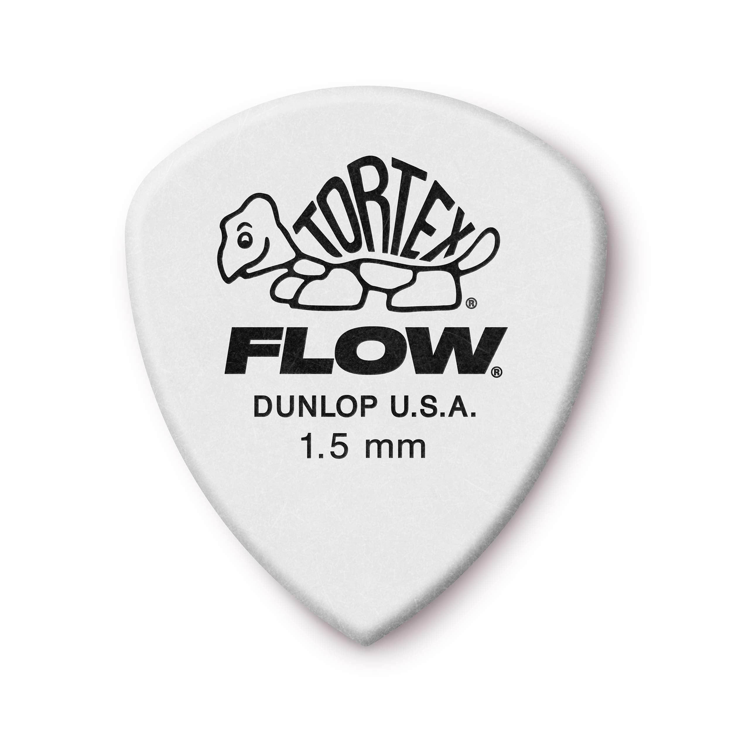 Jim Dunlop Tortex Flow Standard 15Mm Guitar Picks (558R150),White