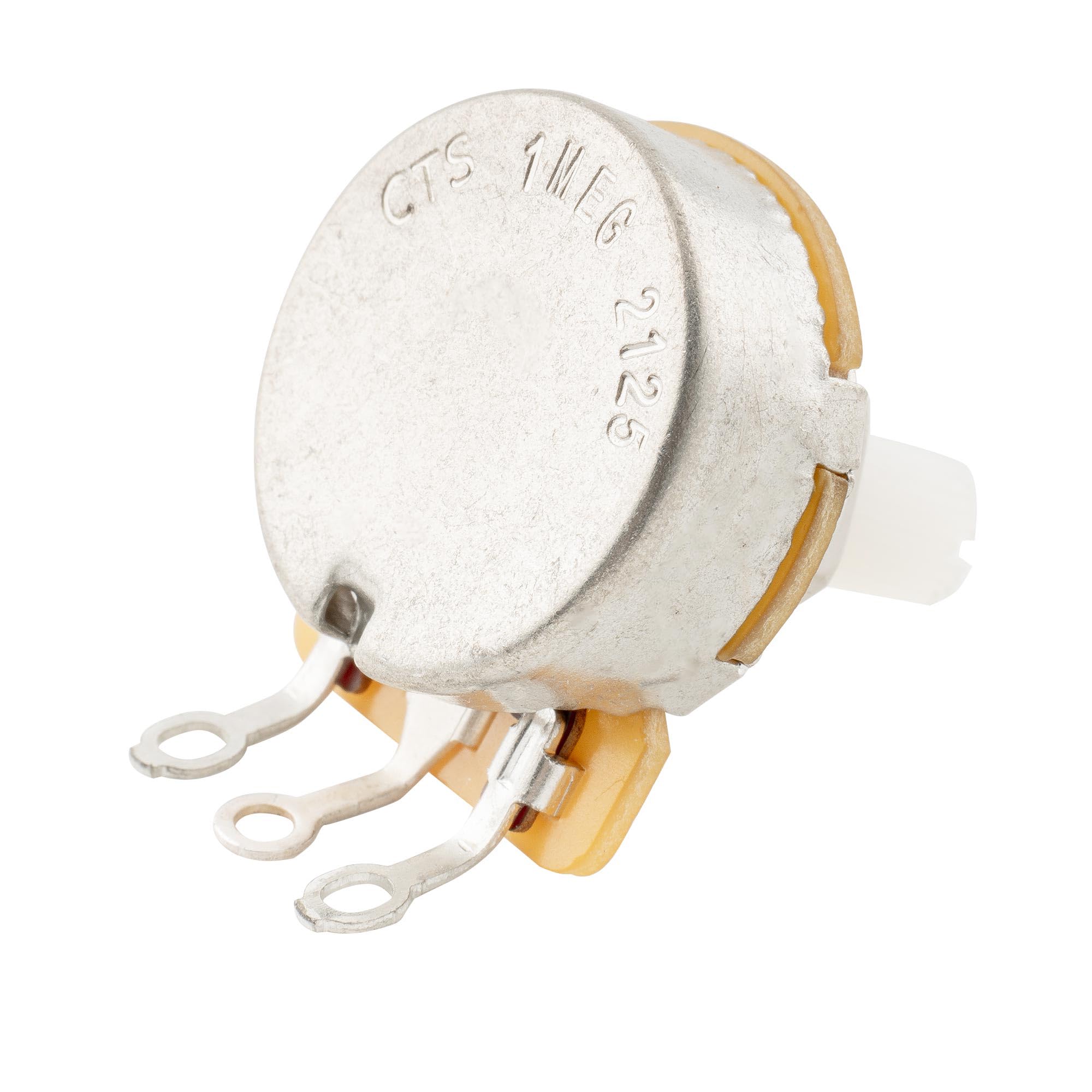 CTS A1M Inch Size Fine 24-Spline Split Nylon Shaft Short Bushing Pot Audio Taper Potentiometer for Jazzmaster Style Electric Gui