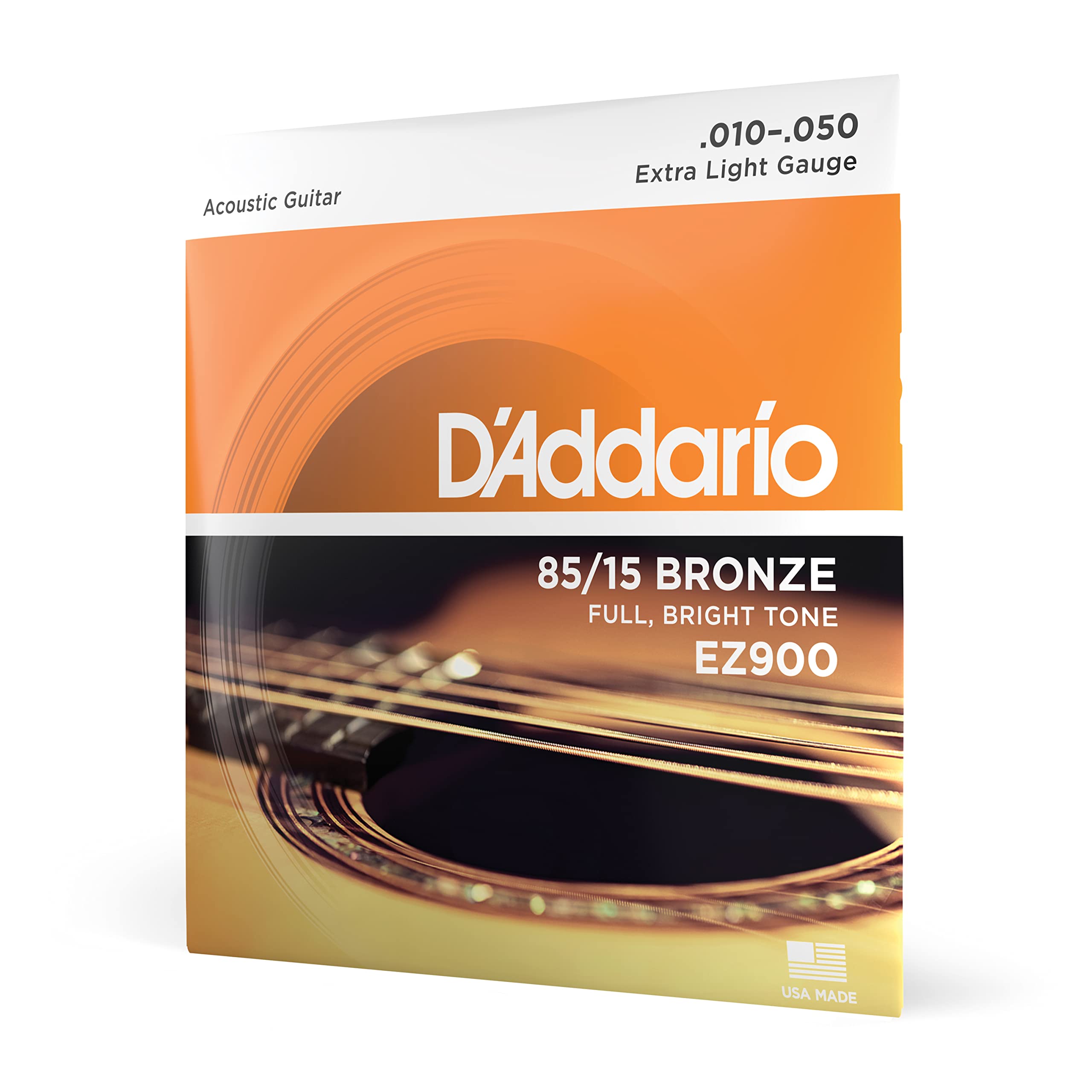DAddario EZ900 85/15 Bronze Great American Extra Light Acoustic Guitar Strings