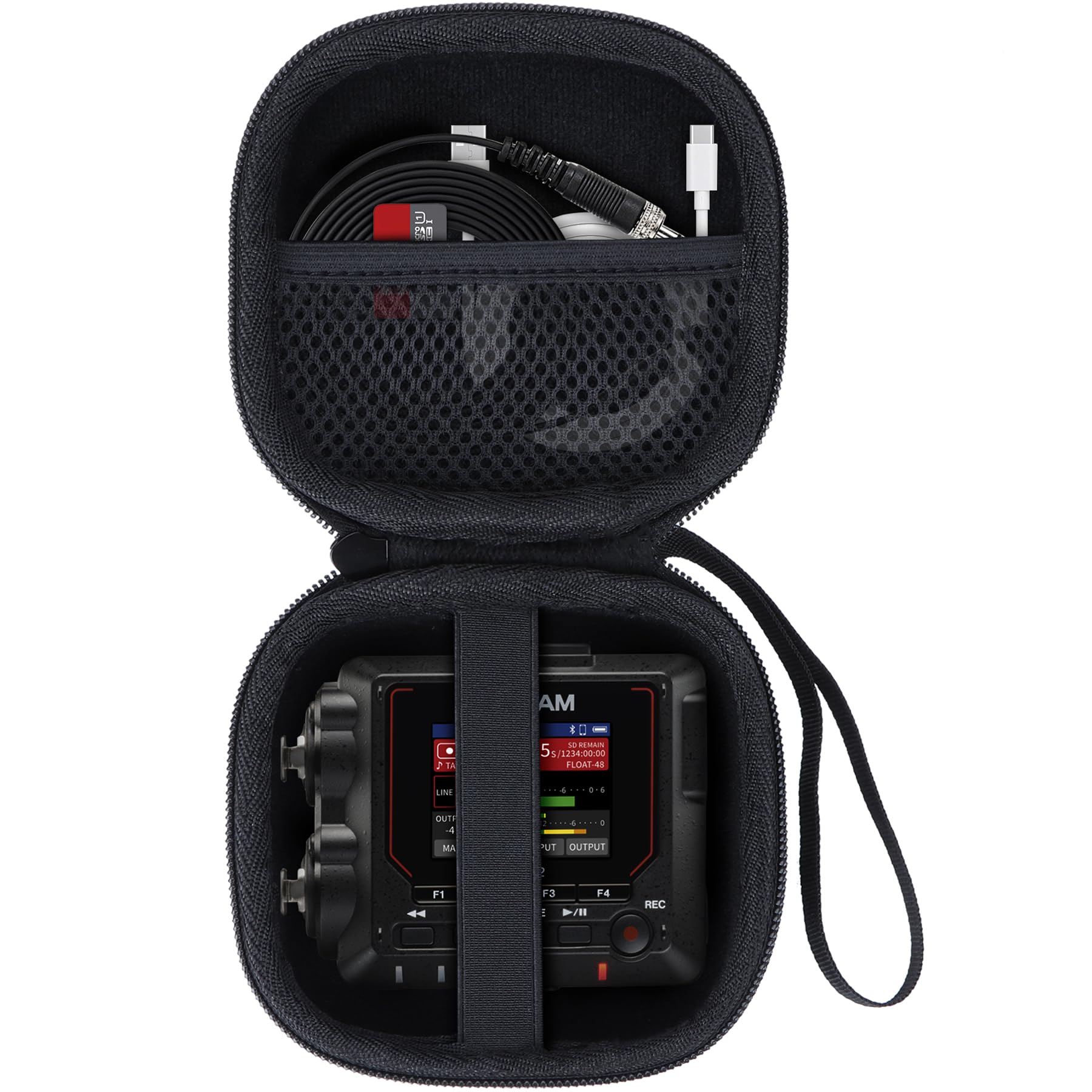 Lebakort Storage Case Compatible with TASCAM FR-AV2 Compact 32-bit Float Field Recorder Timecode Generator Mixer