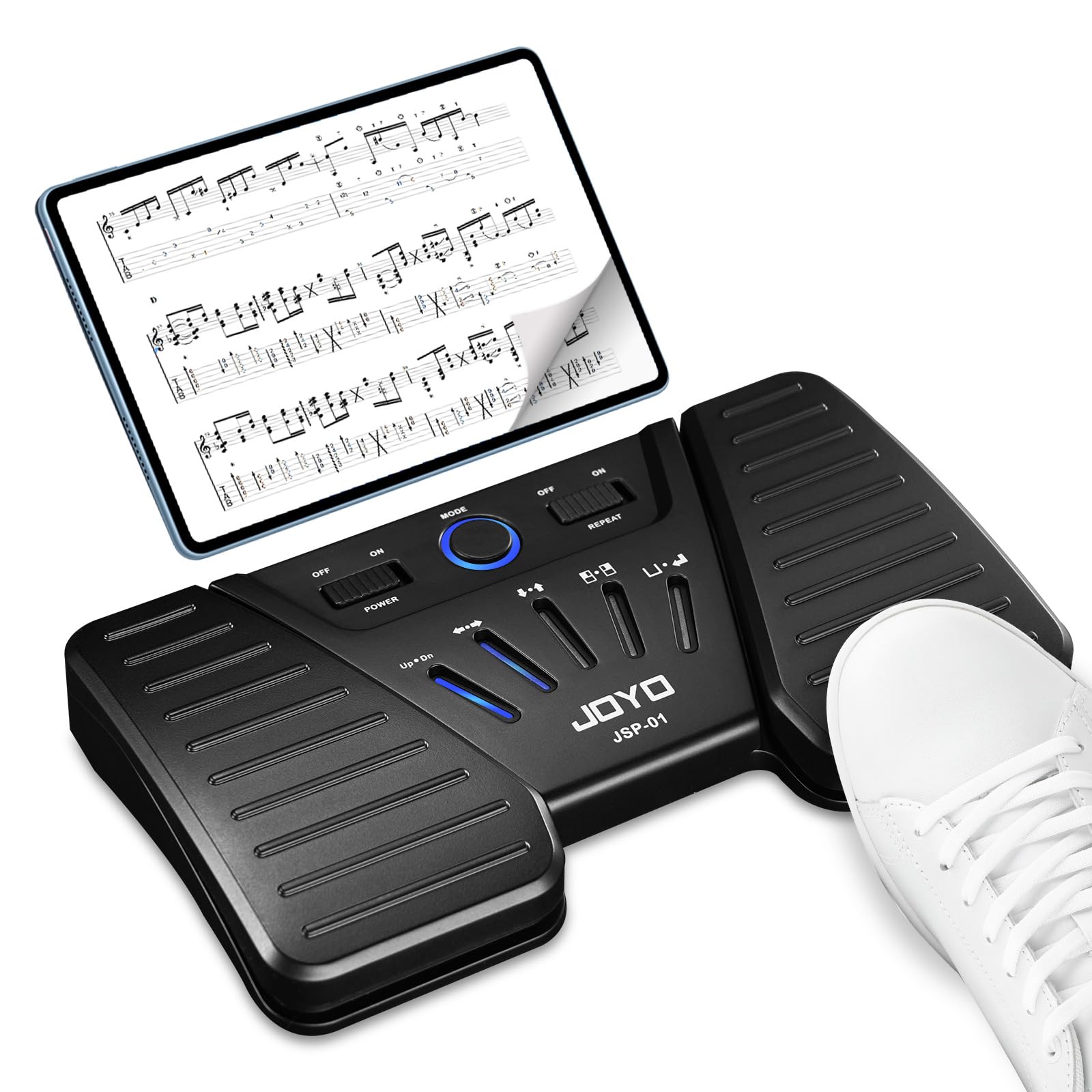 JOYO Wireless Page Turner Bluetooth Music Page Turner Pedal for iPad Tablets Android IOS Phones Keyboard Foot Switches Turner (S