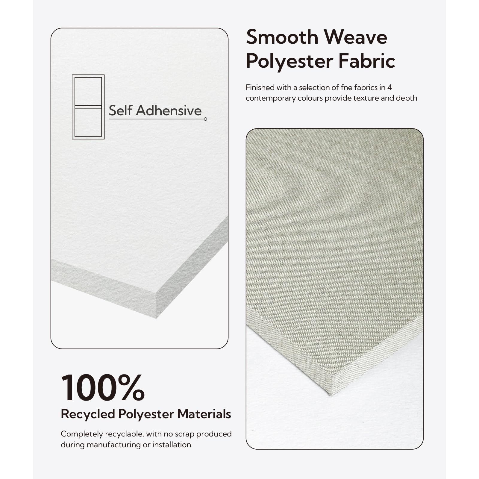 Olanglab Acoustic Panels 2 Pack, 48''x24'' Large Sound Panels, Fabric Wrapped Sound Proof Foam Panels for Walls, Sound Absorbing